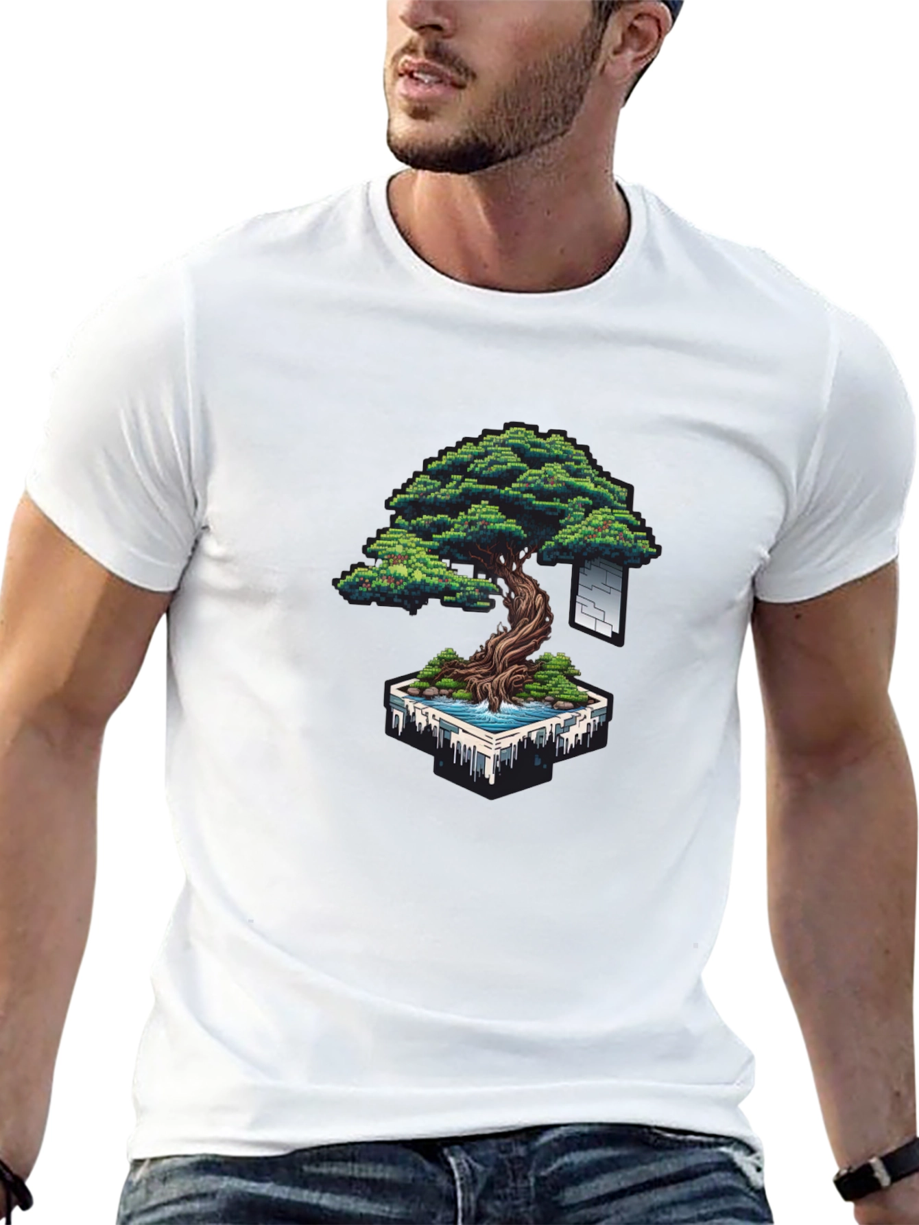 Pixel Bonsai T-Shirt - Unique Pixel Art Design
