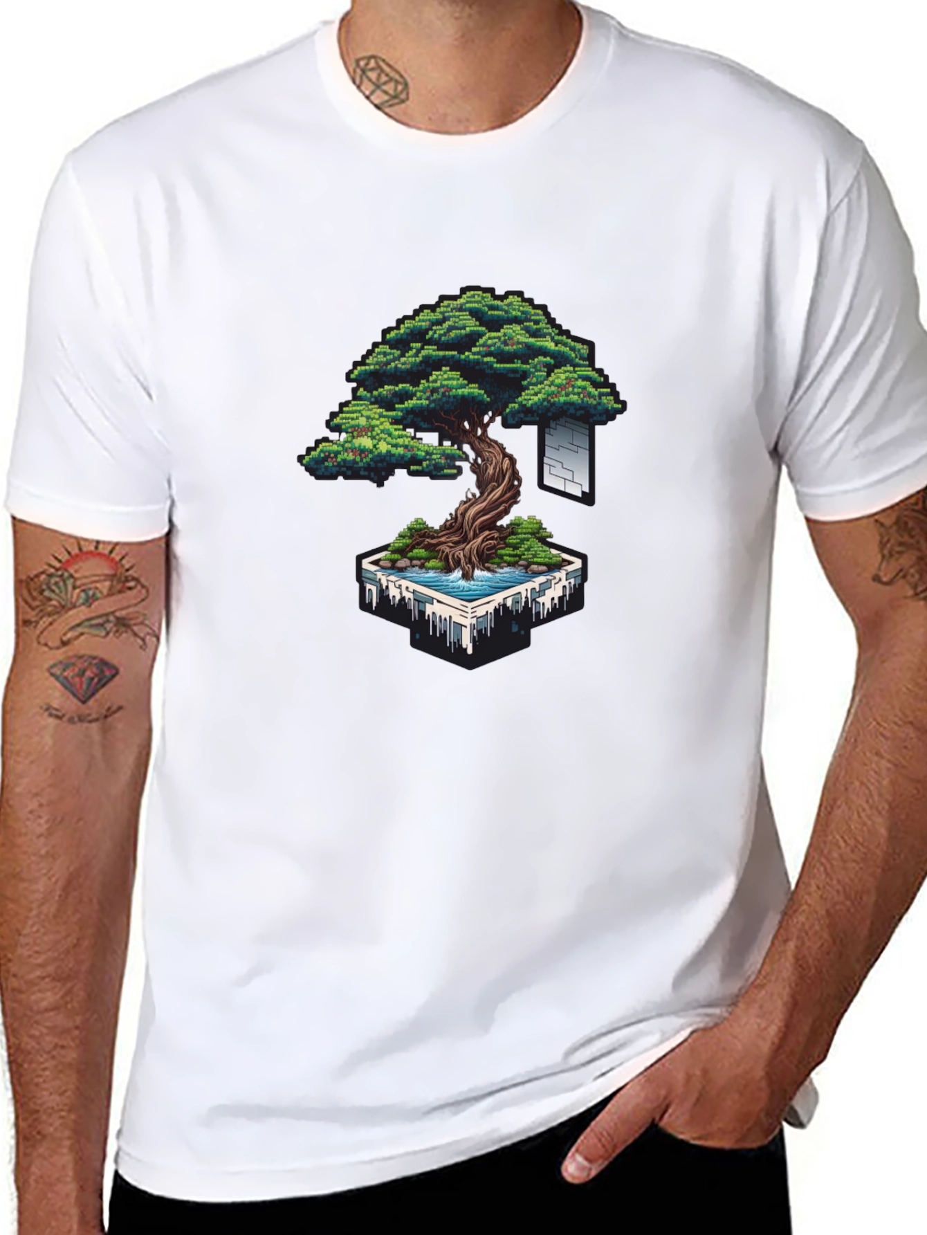 Pixel Bonsai T-Shirt - Unique Pixel Art Design