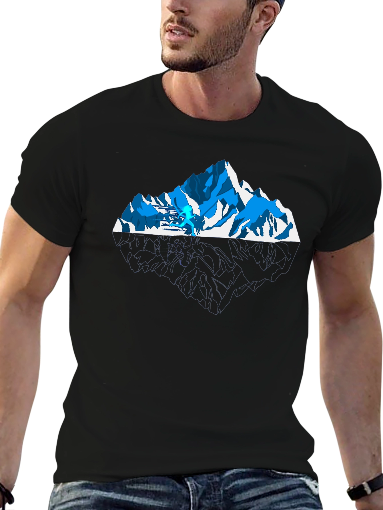 Mountain Trail Run T-Shirt - Black