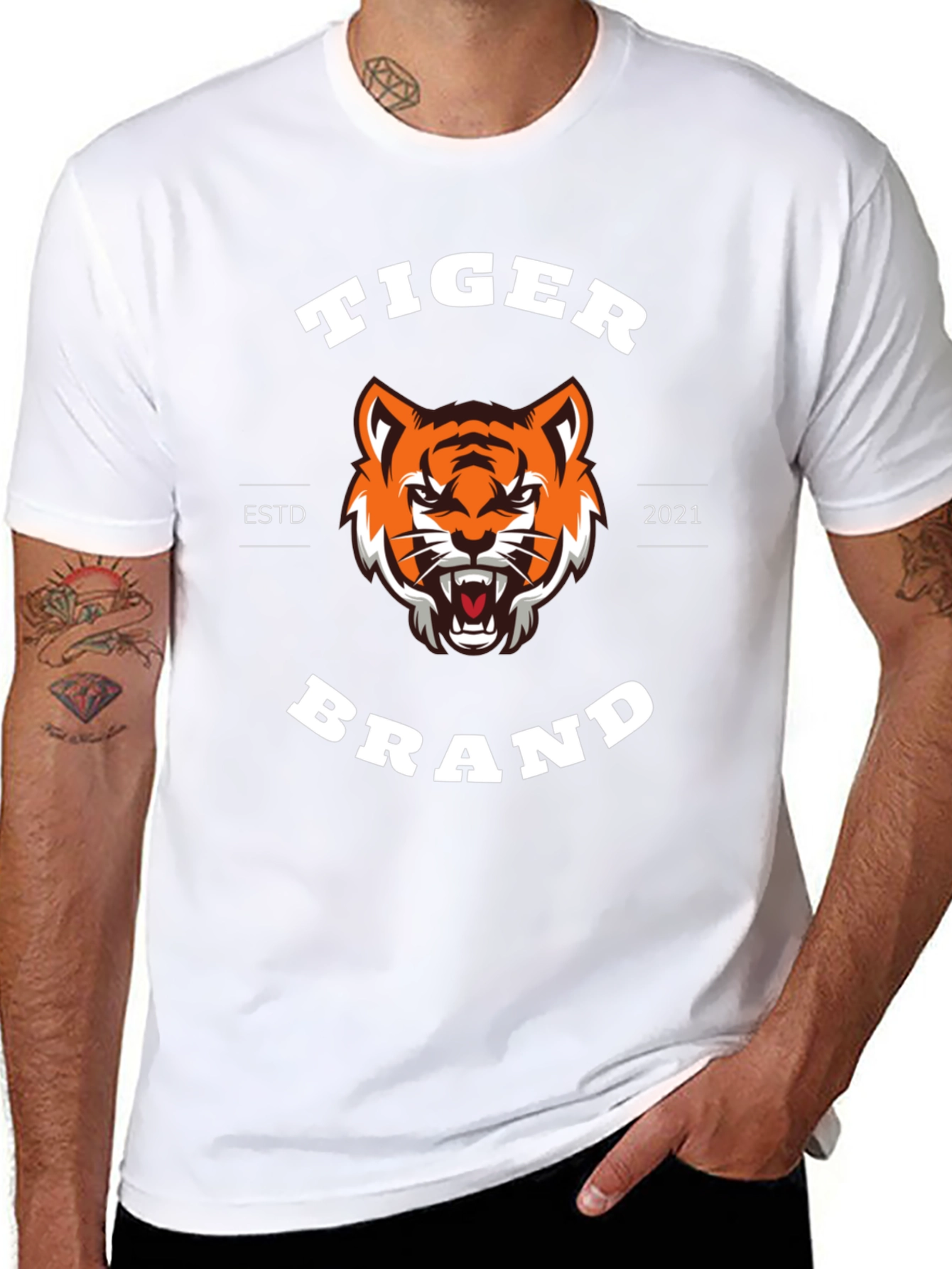 Tiger Brand Black T-Shirt