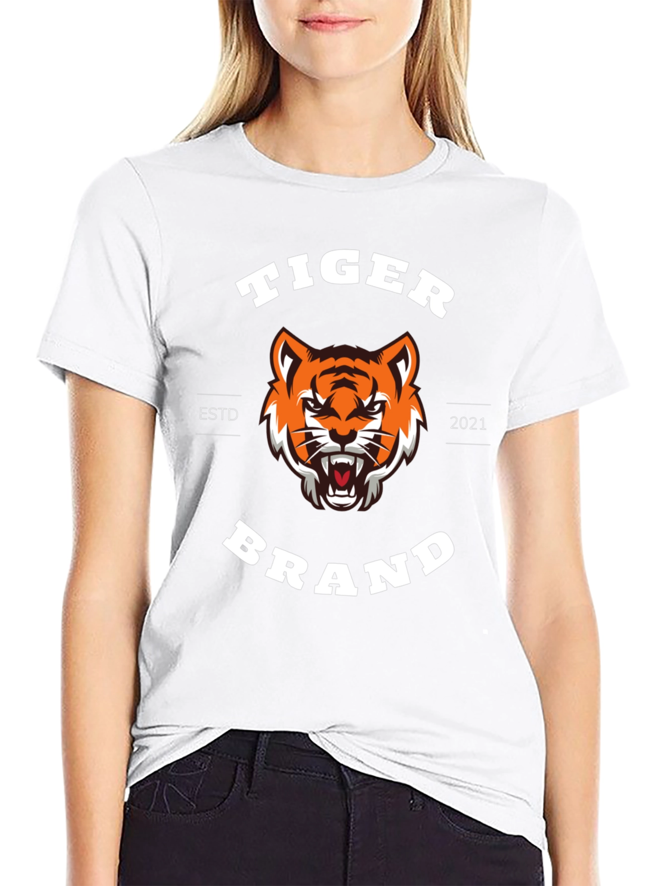 Tiger Brand Black T-Shirt