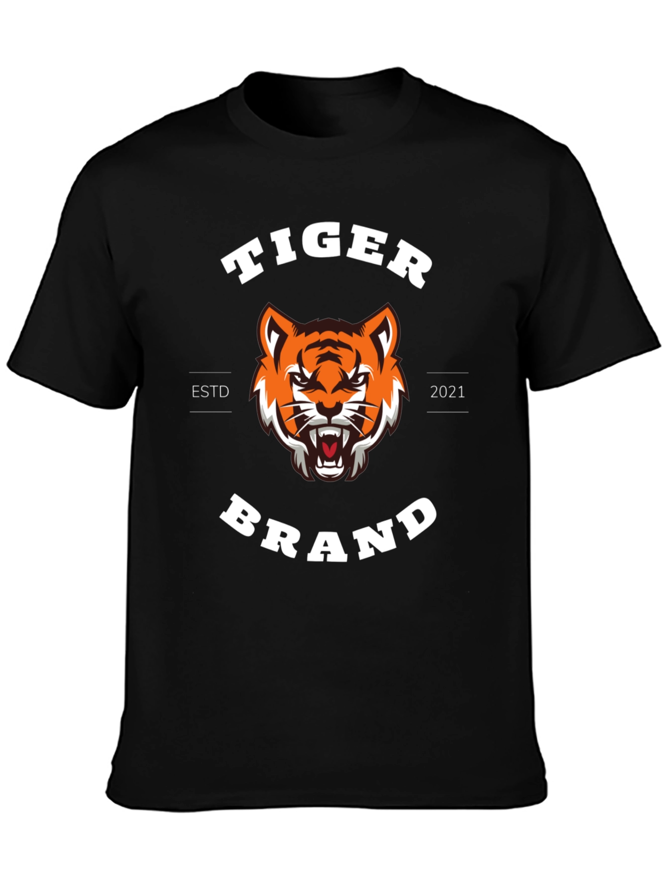 Tiger Brand Black T-Shirt