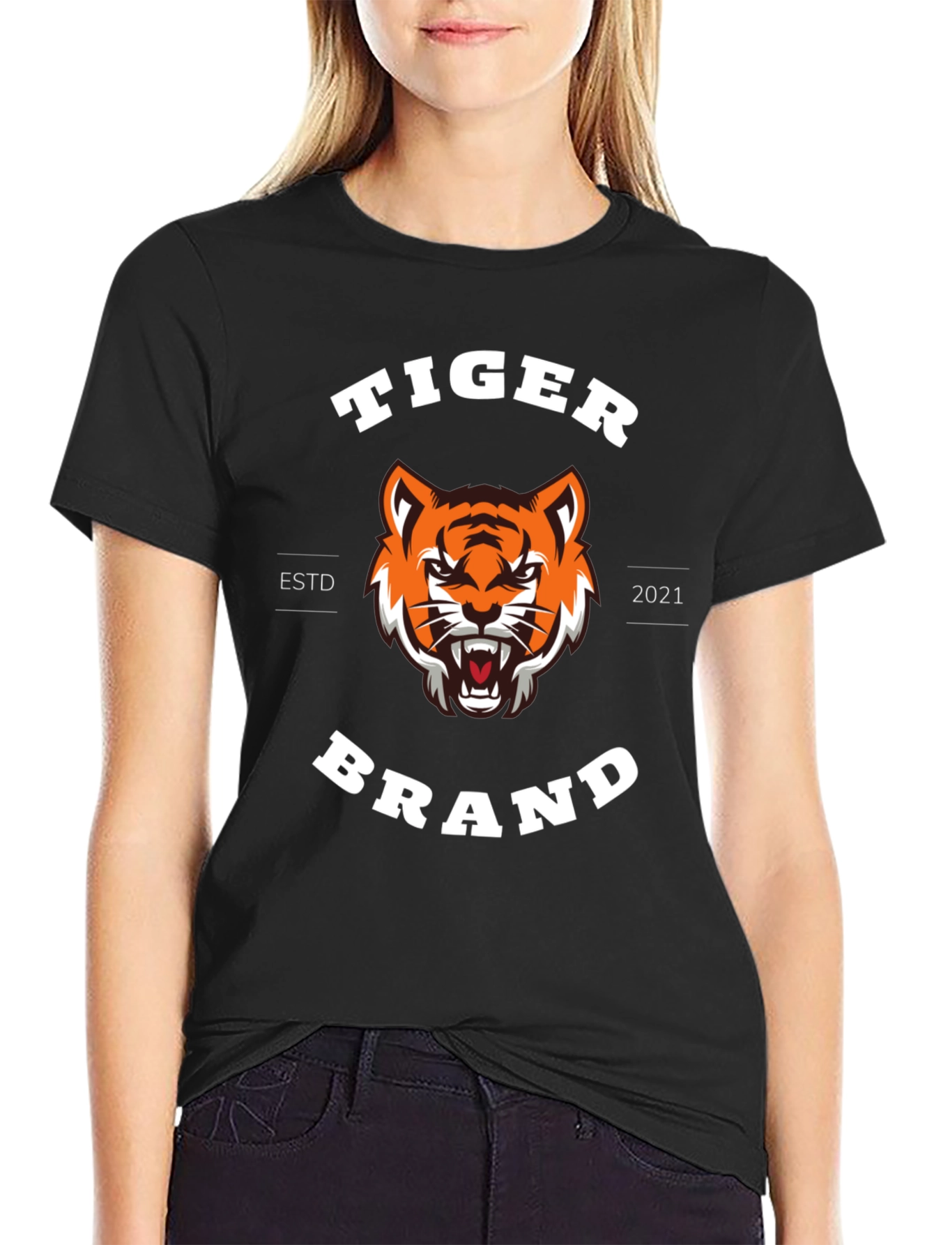 Tiger Brand Black T-Shirt