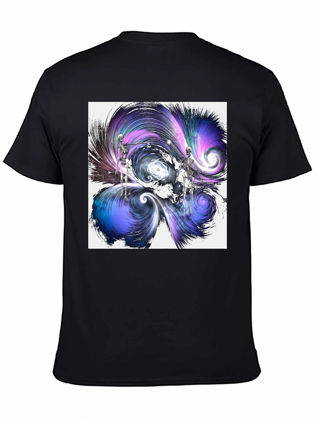 Cosmic Skeletons Graphic Tee - Black