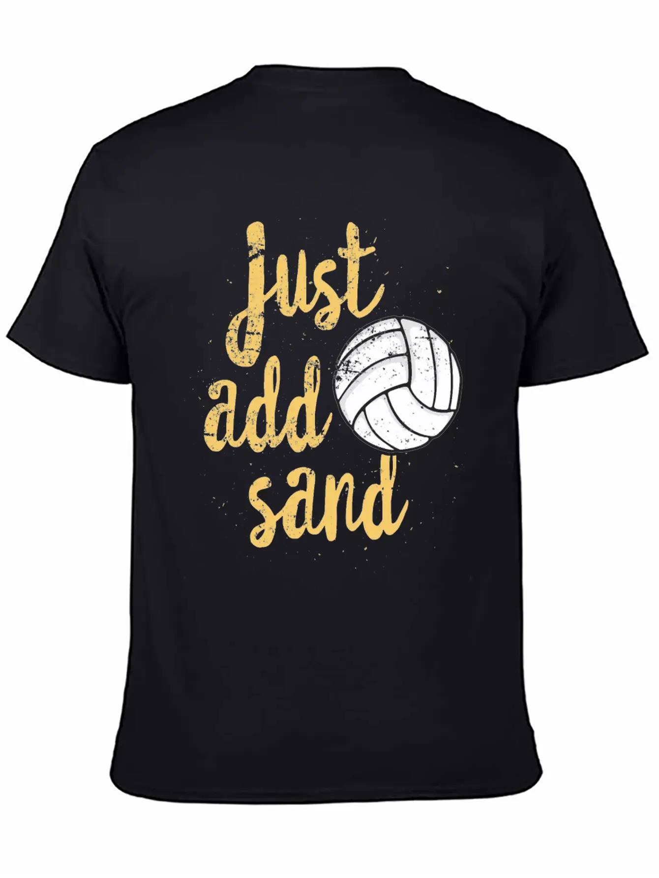 Just Add Sand Funny Volleyball T Shirt Unisex Casual T-Shirt – Clean Design For Daily Comfort