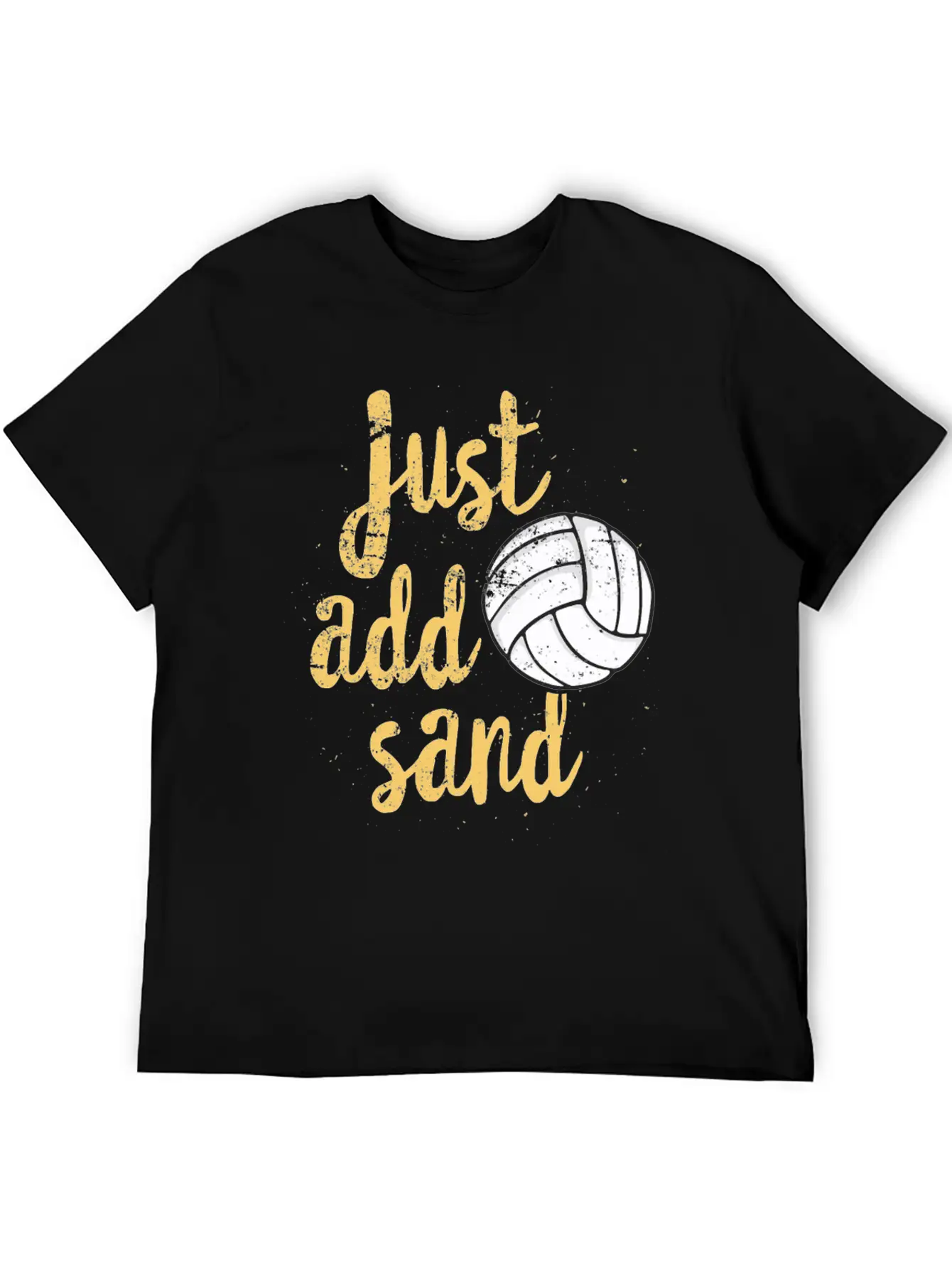Just Add Sand Funny Volleyball T Shirt Unisex Casual T-Shirt – Clean Design For Daily Comfort