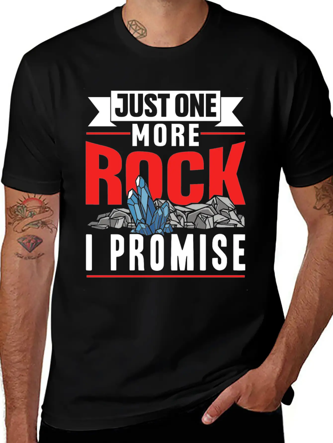 Just One More Rock I Promise Geologist Job Geology Unisex Casual T-Shirt – Clean Design For Daily Comfort