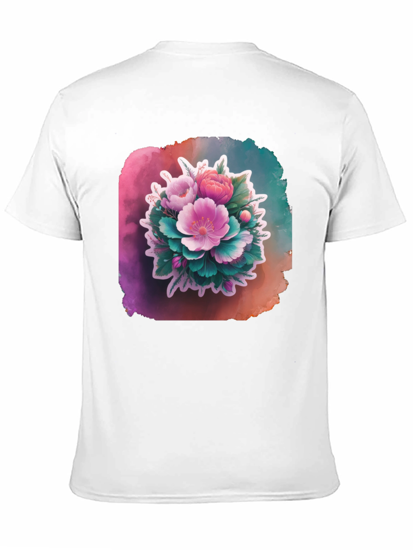 Floral Bouquet Black T-Shirt