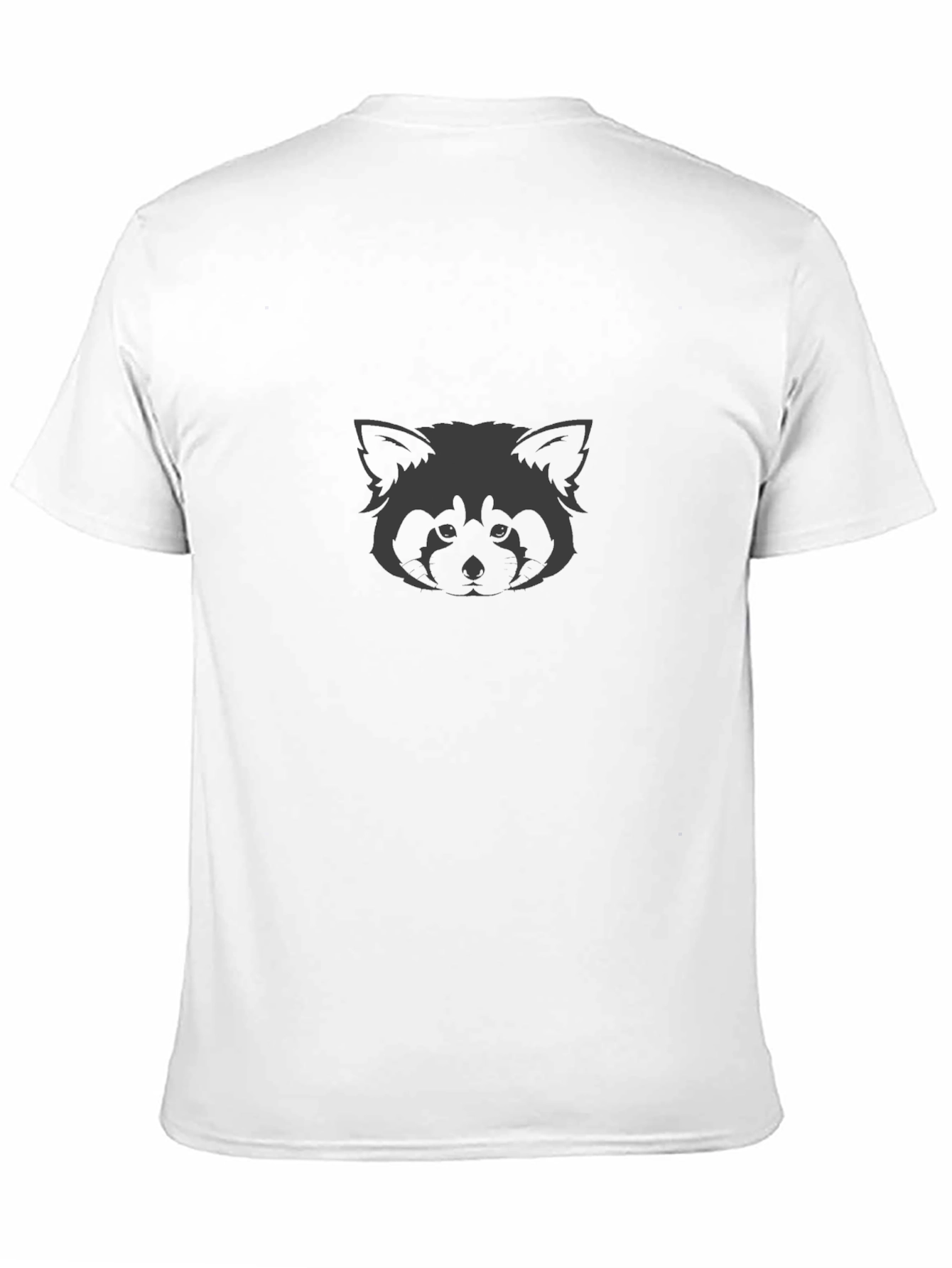 Red Panda Graphic Tee - Soft Black Cotton Blend