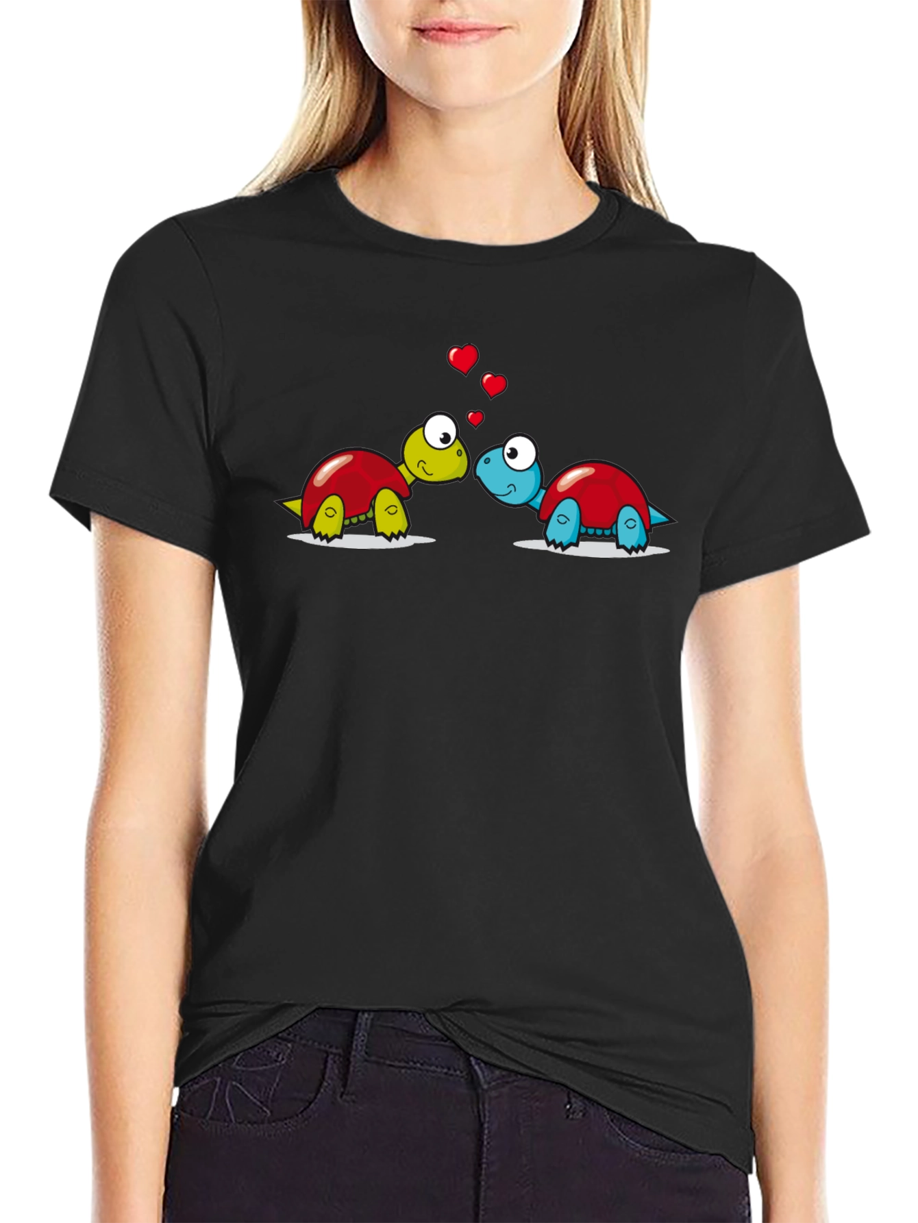 Cute Turtle Love Graphic T-Shirt