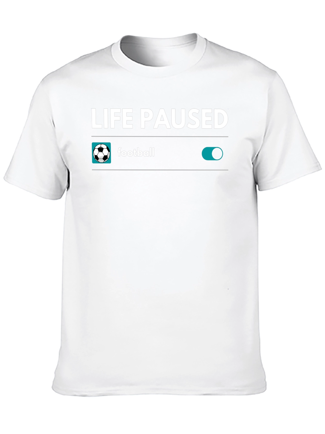 Life Paused Football Mode On T-Shirt