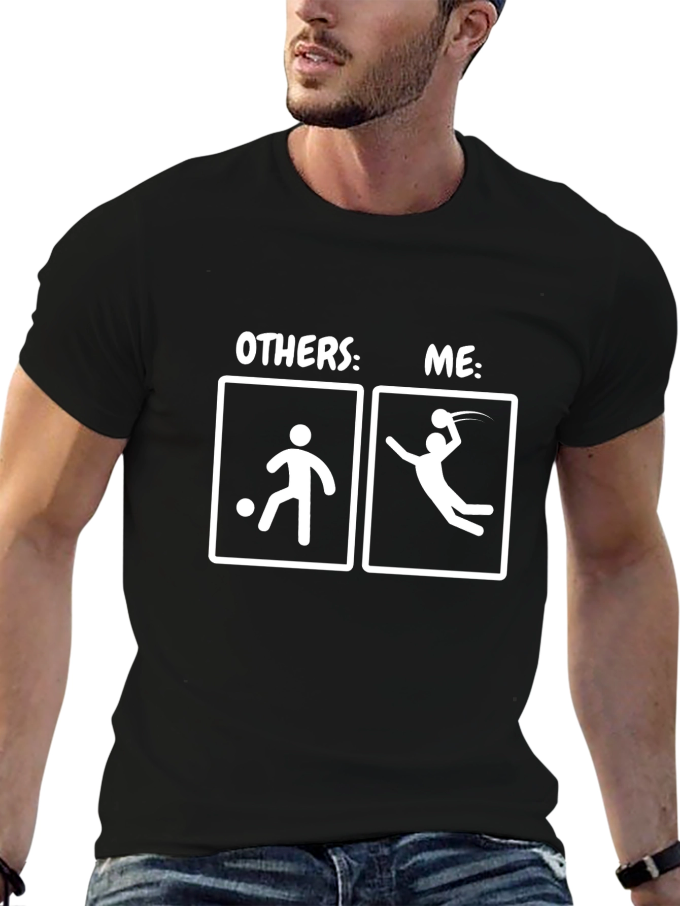 Handball vs Soccer Graphic Tee