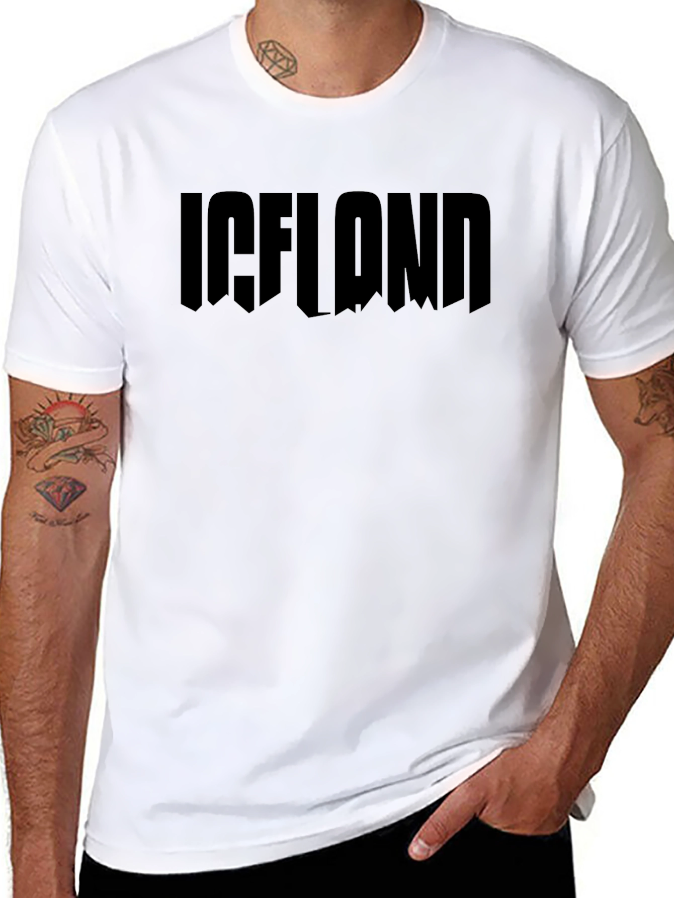 Iceland Tee - Black Graphic T-Shirt