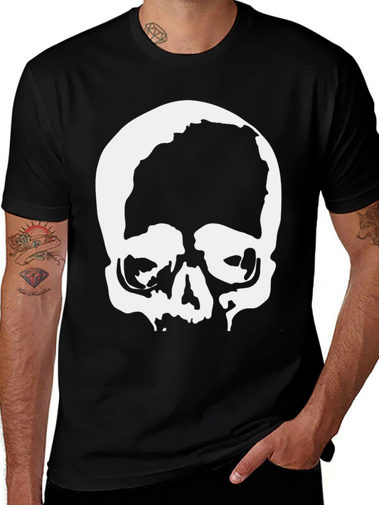 Skull Graphic Black T-Shirt - Edgy & Stylish