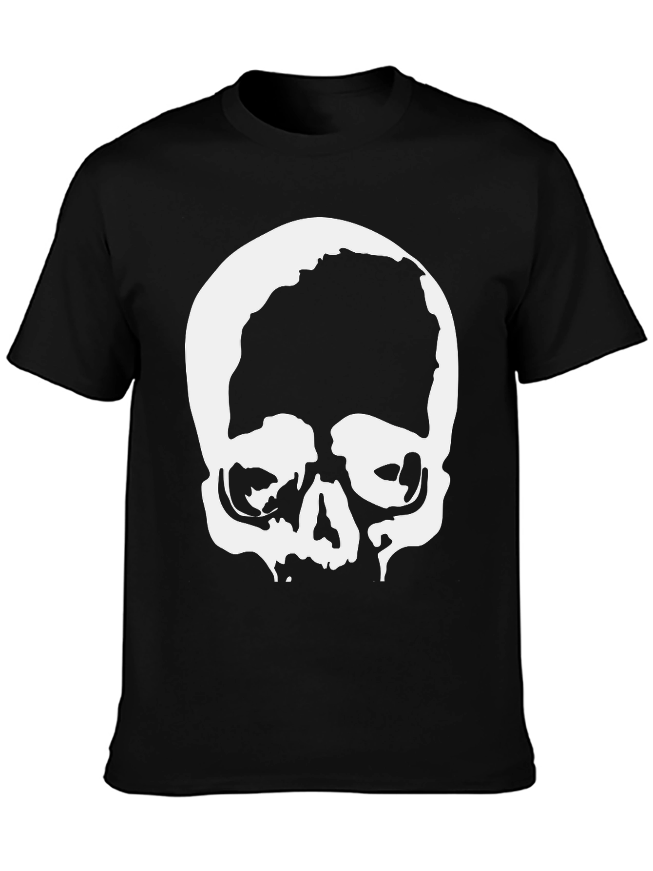 Skull Graphic Black T-Shirt - Edgy & Stylish