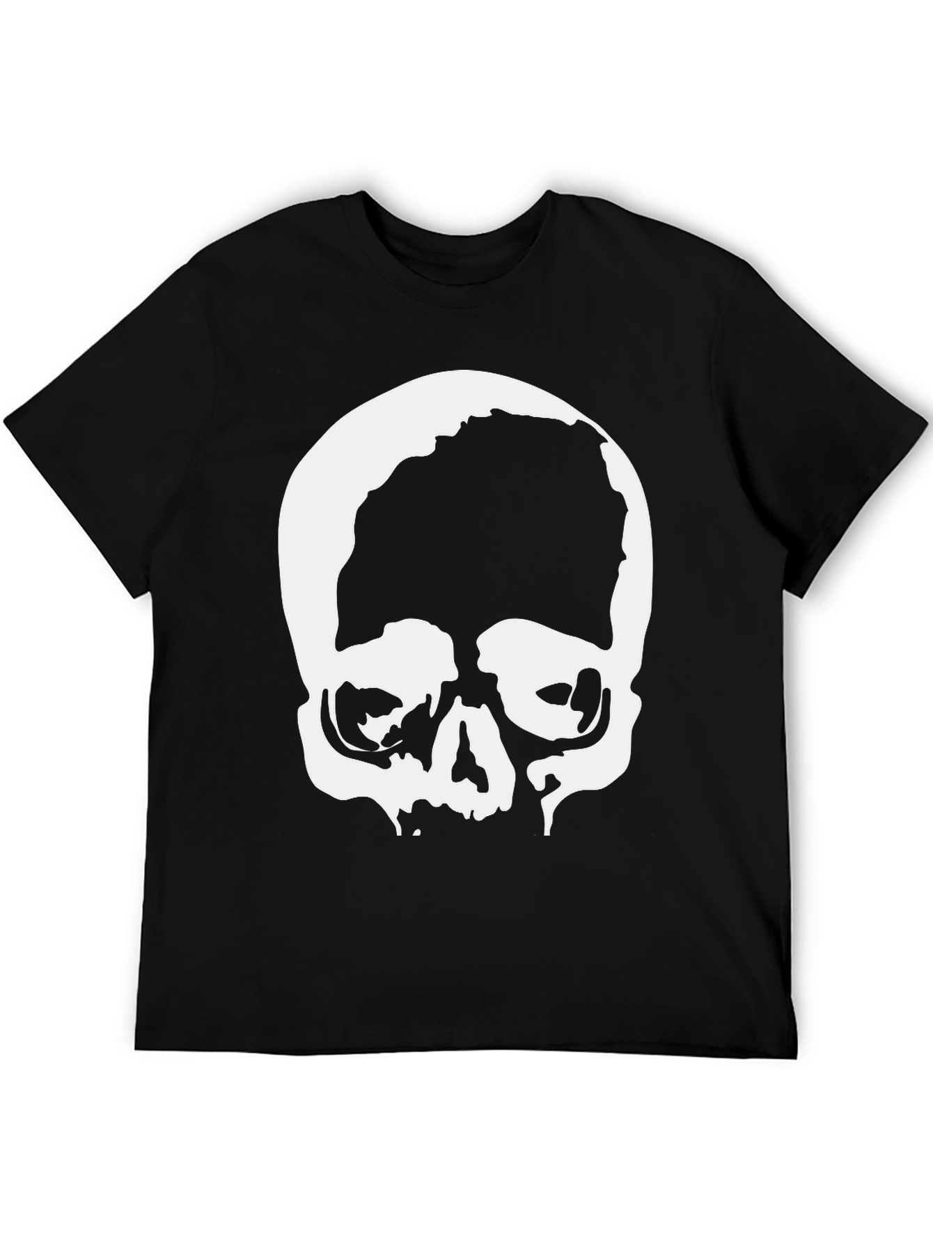 Skull Graphic Black T-Shirt - Edgy & Stylish