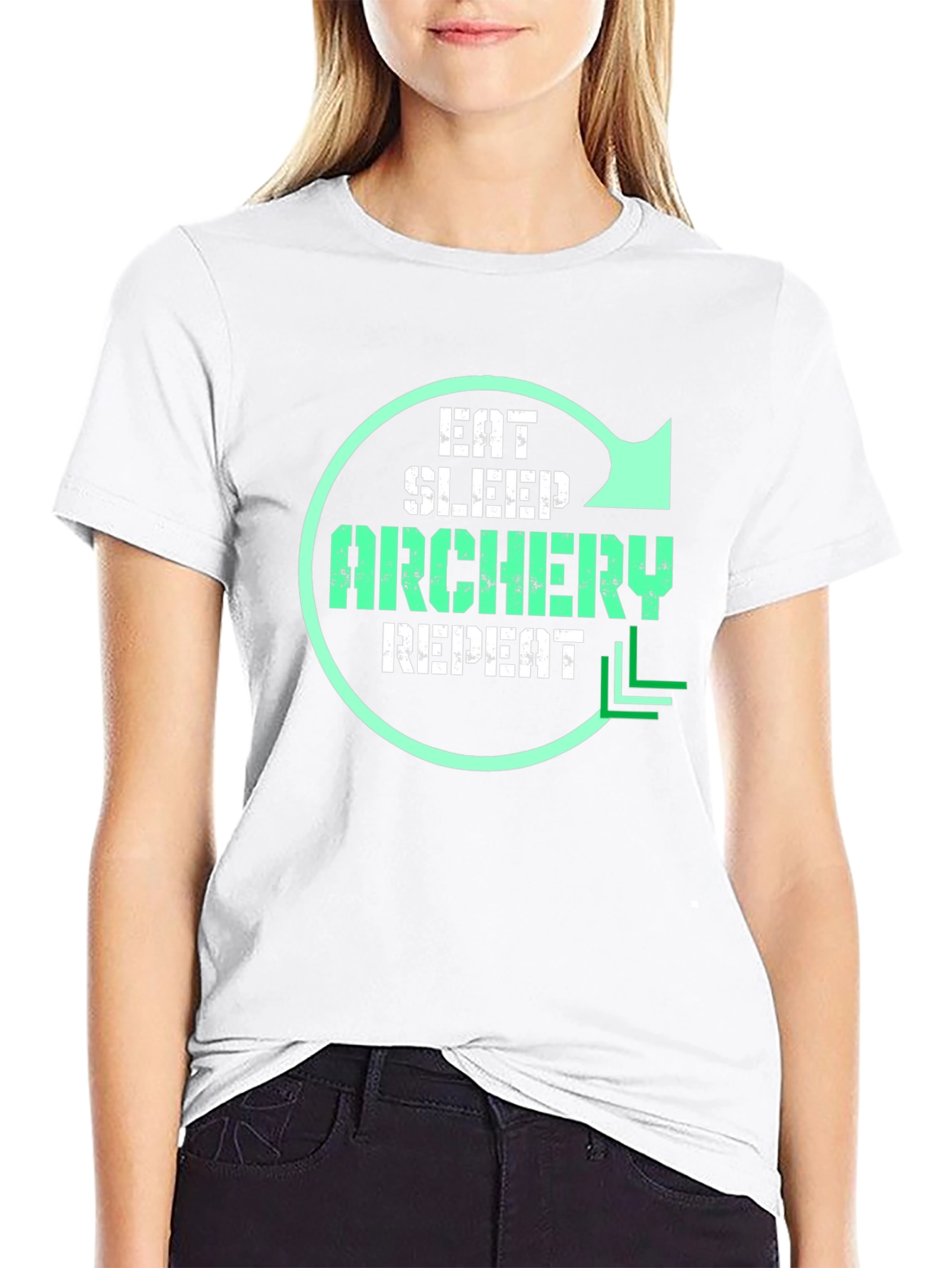 Eat Sleep Archery Repeat Graphic T-Shirt