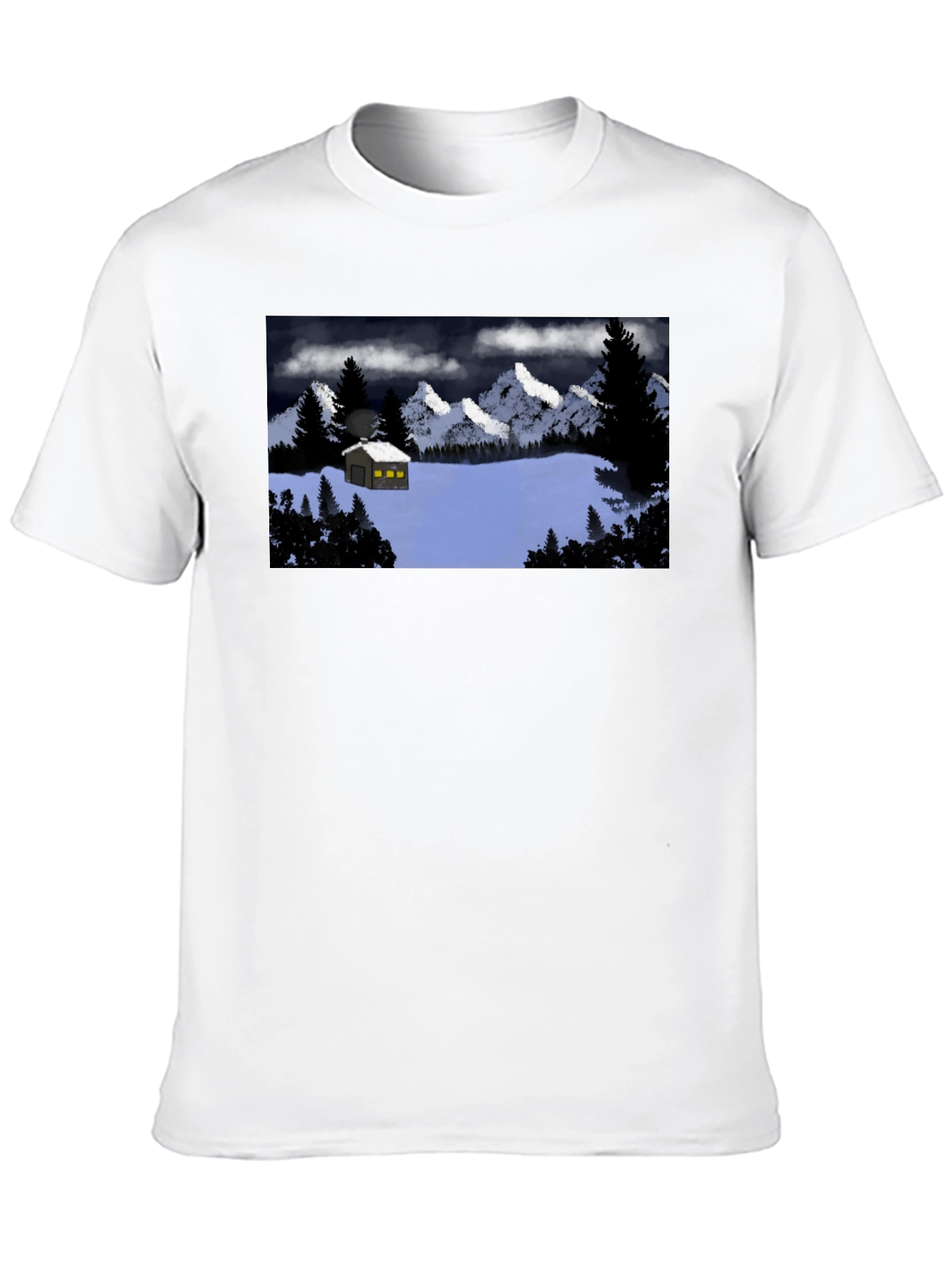 Cabin in the Snow Graphic T-Shirt