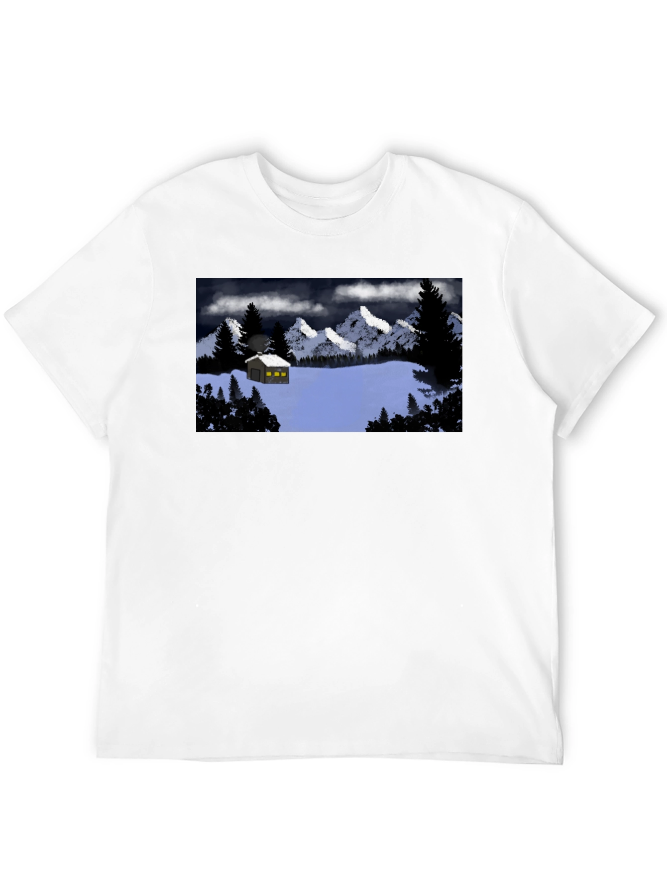 Cabin in the Snow Graphic T-Shirt