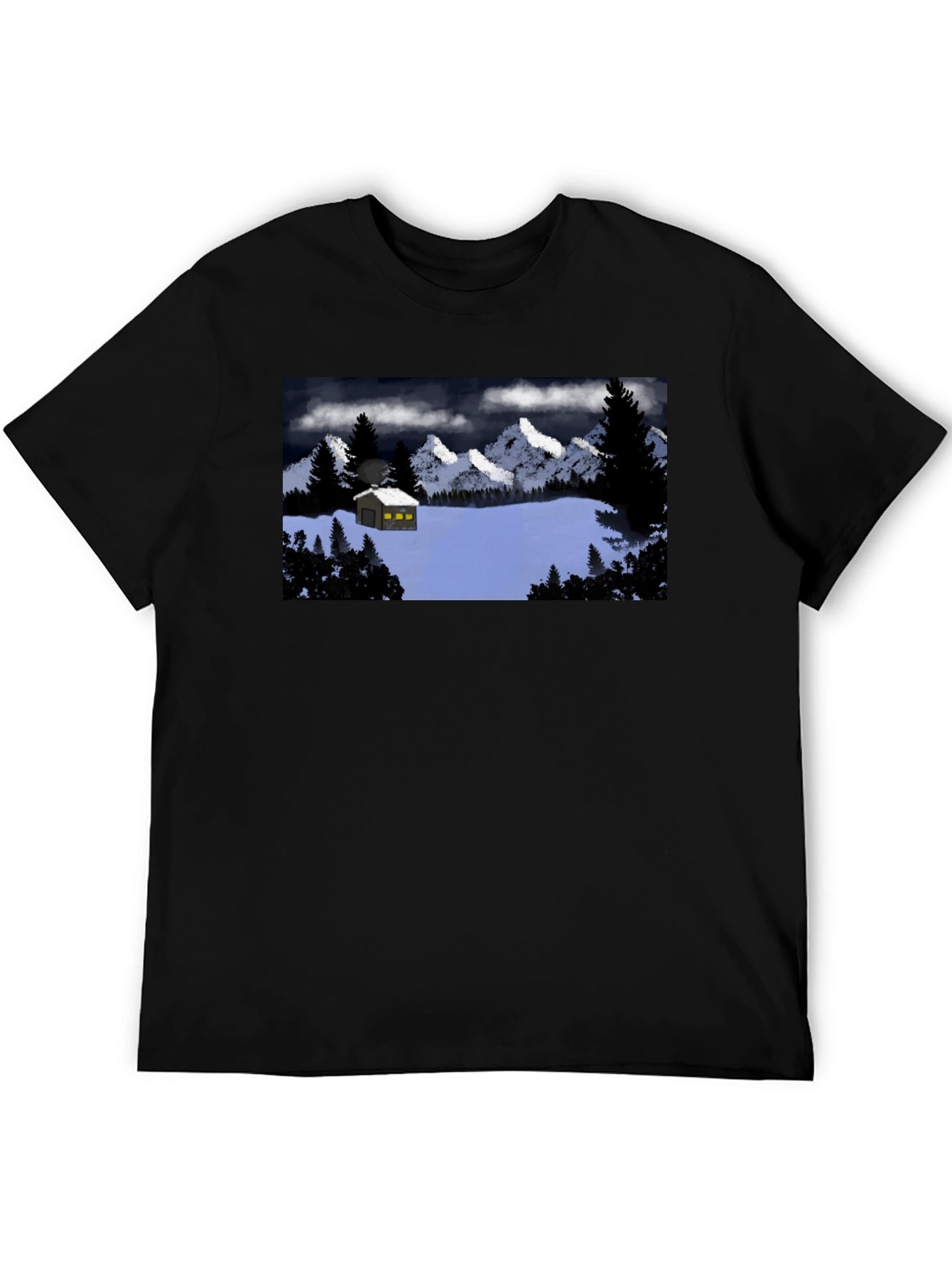 Cabin in the Snow Graphic T-Shirt