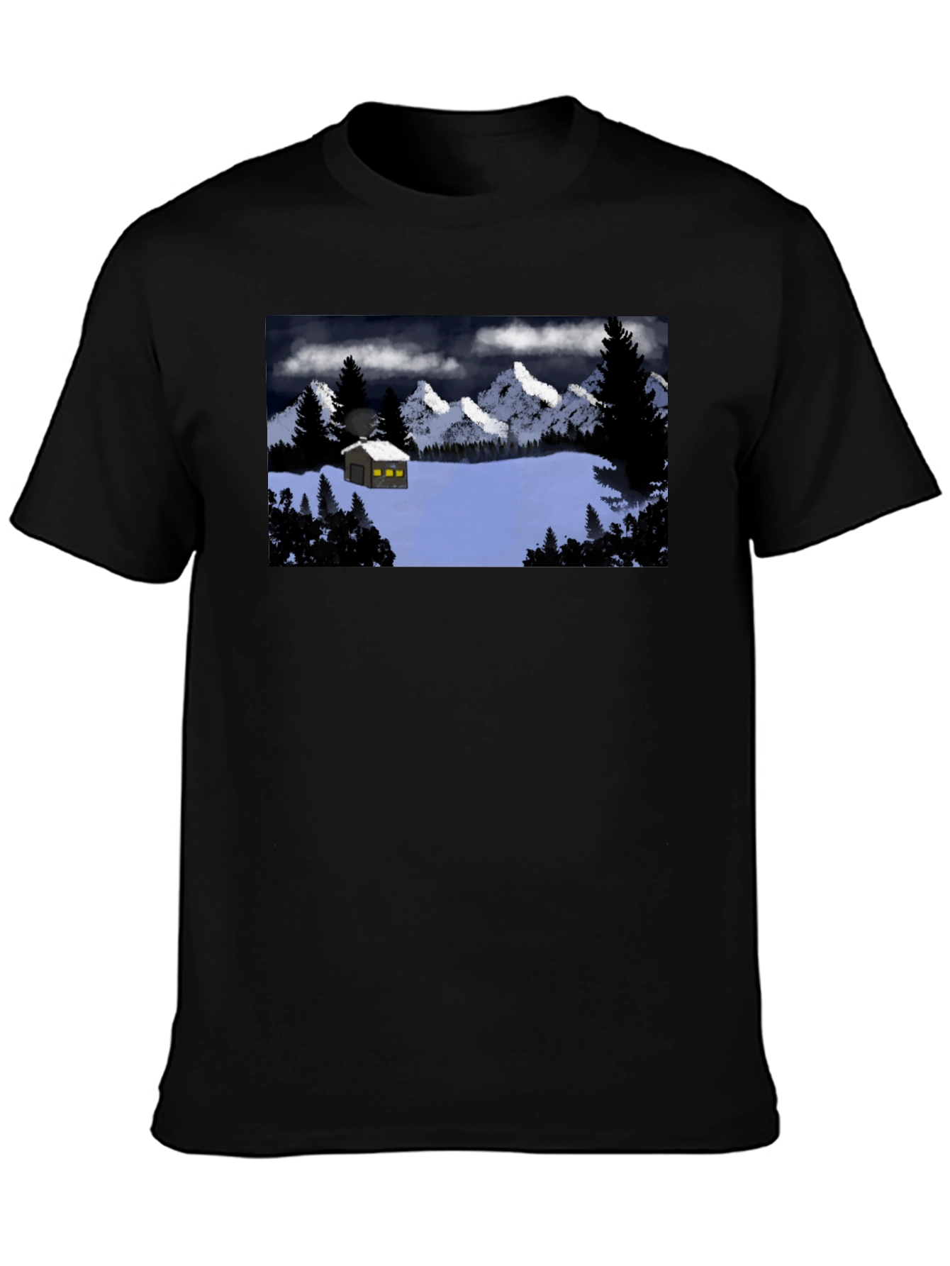 Cabin in the Snow Graphic T-Shirt