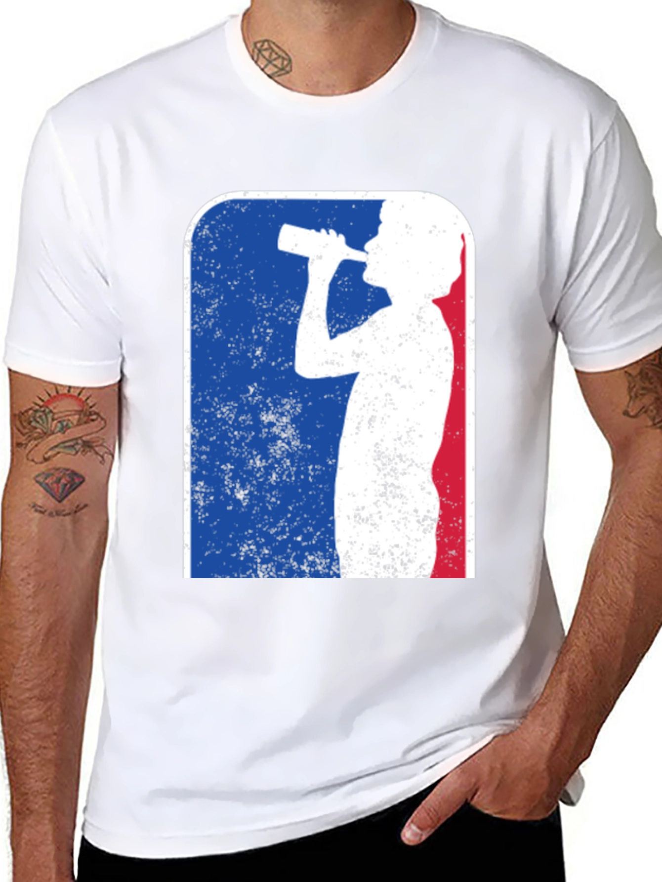 Retro Drinking Team T-Shirt - Funny Party Tee