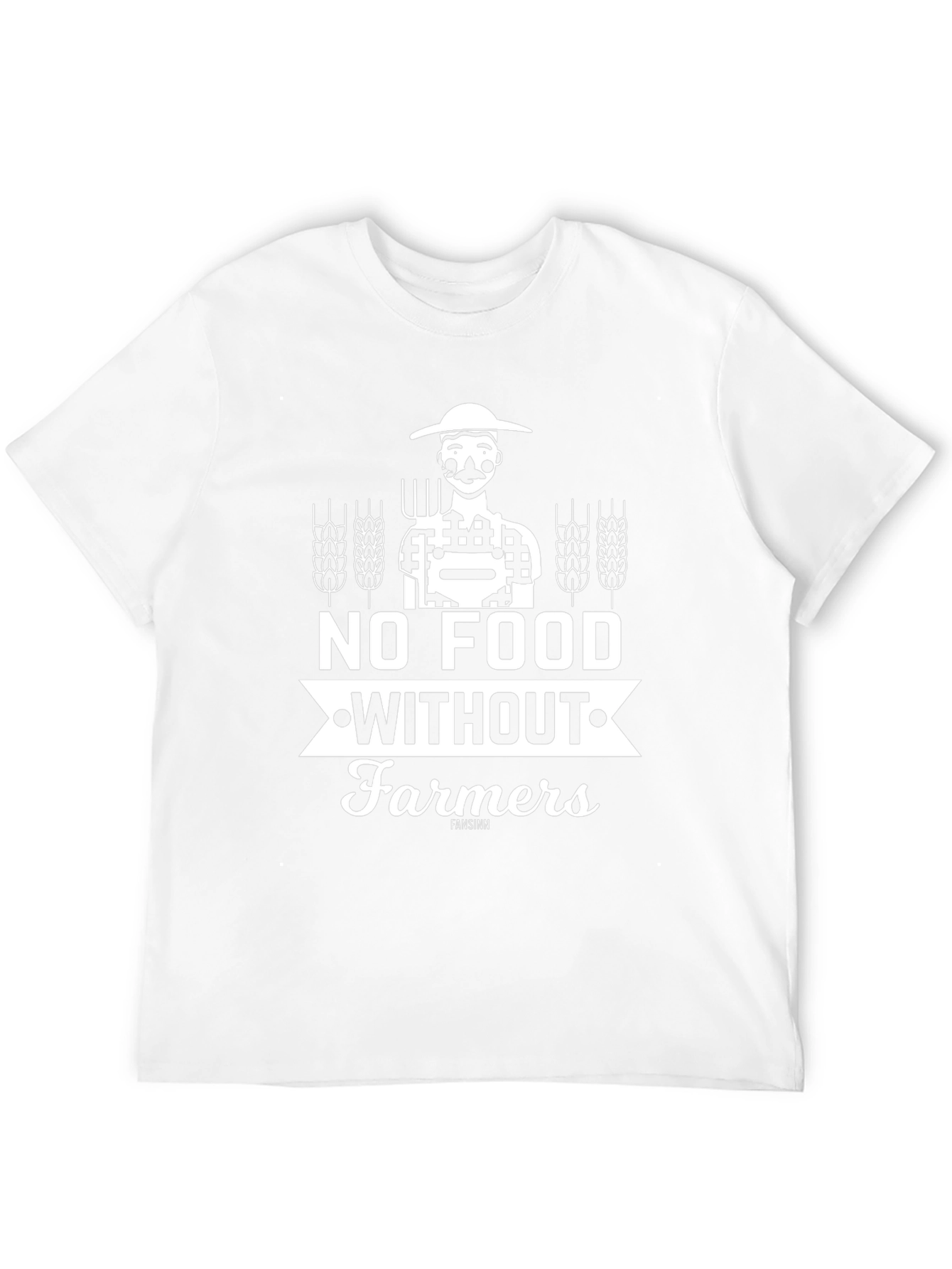 No Food Without Farmers Black T-Shirt
