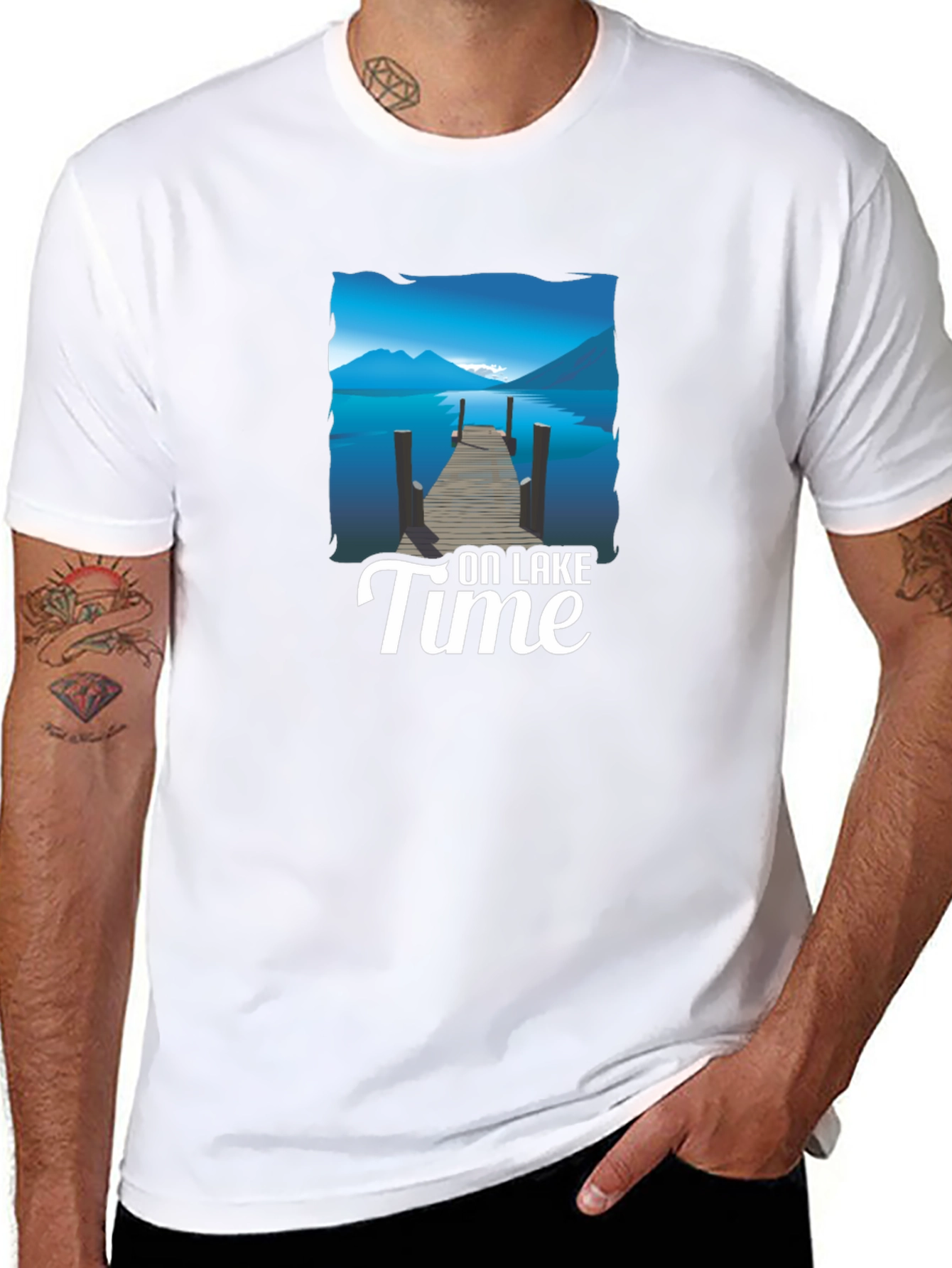 On Lake Time Graphic T-Shirt