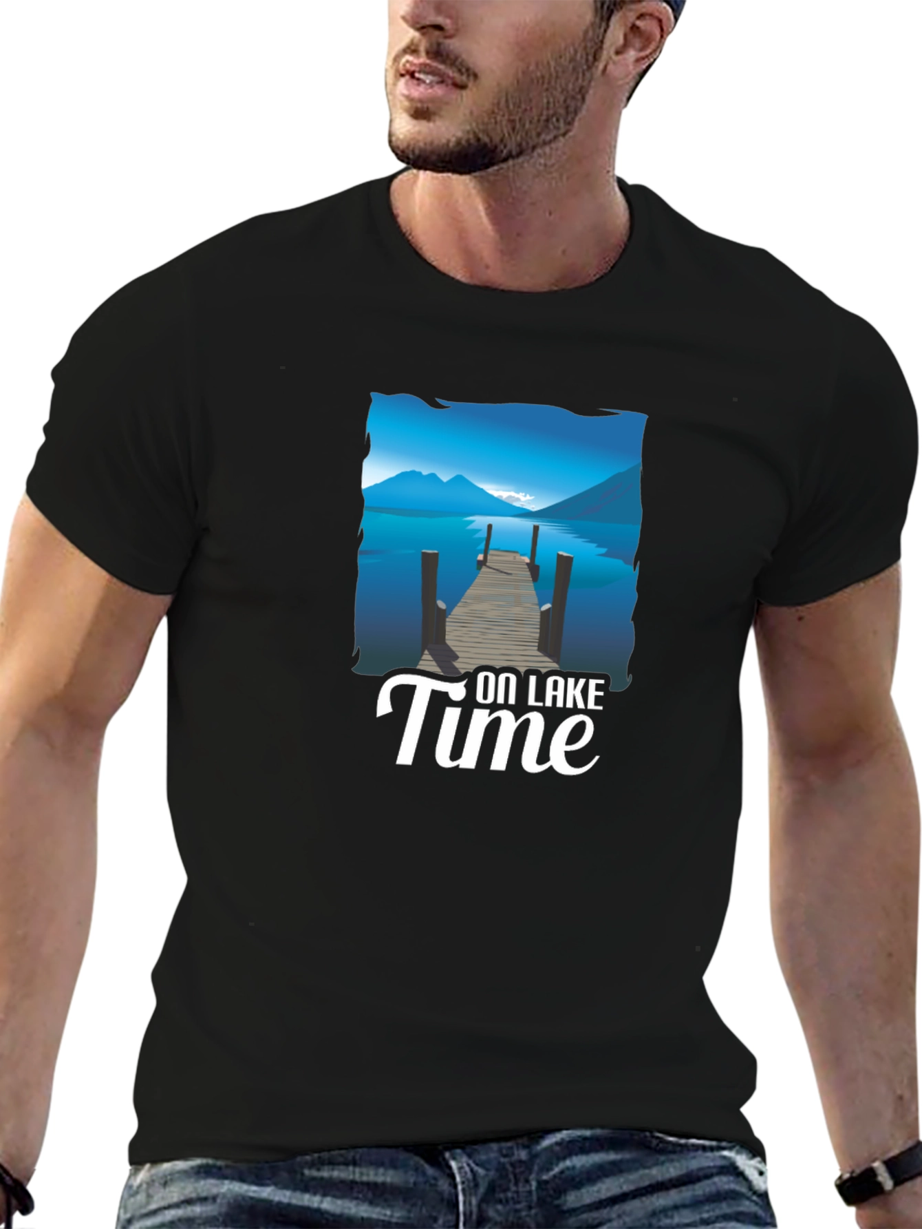 On Lake Time Graphic T-Shirt