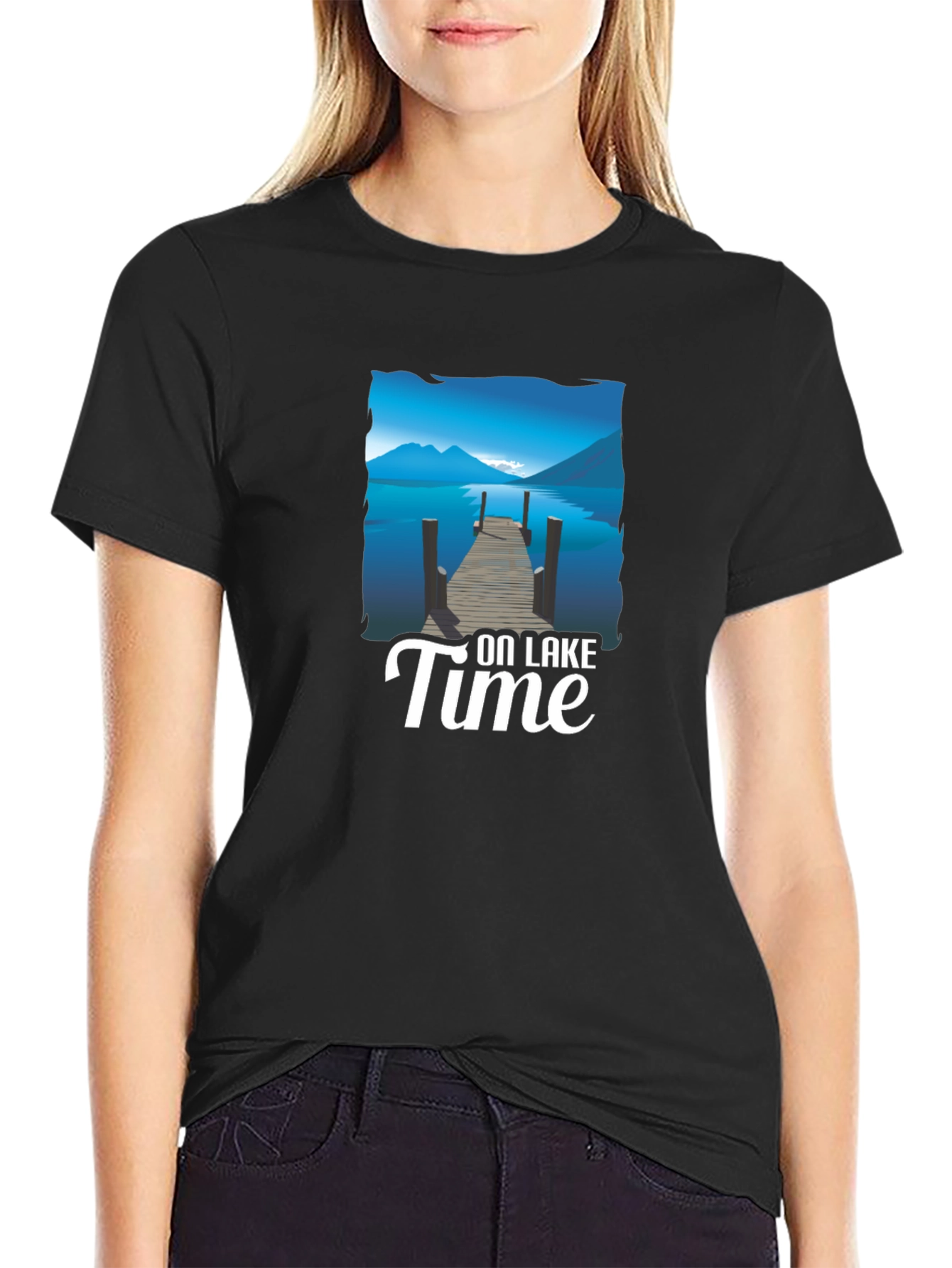 On Lake Time Graphic T-Shirt