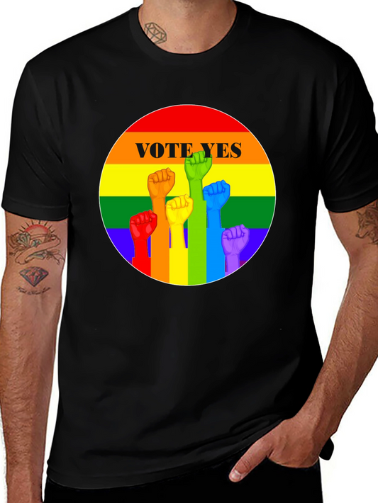 Vote Yes Rainbow Pride Fist T-Shirt
