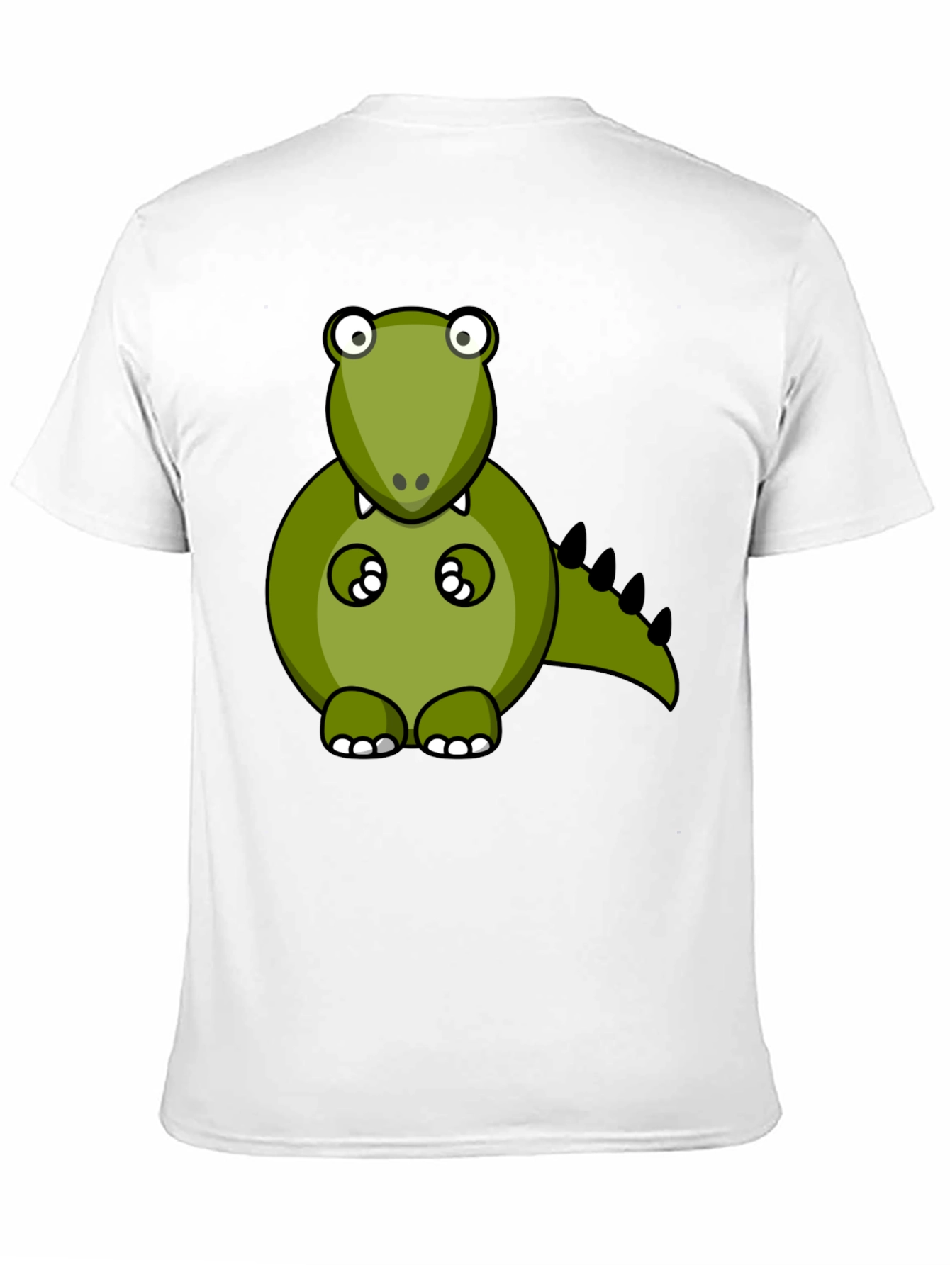 Cartoon Dino Graphic Tee - Mens Black T-Shirt