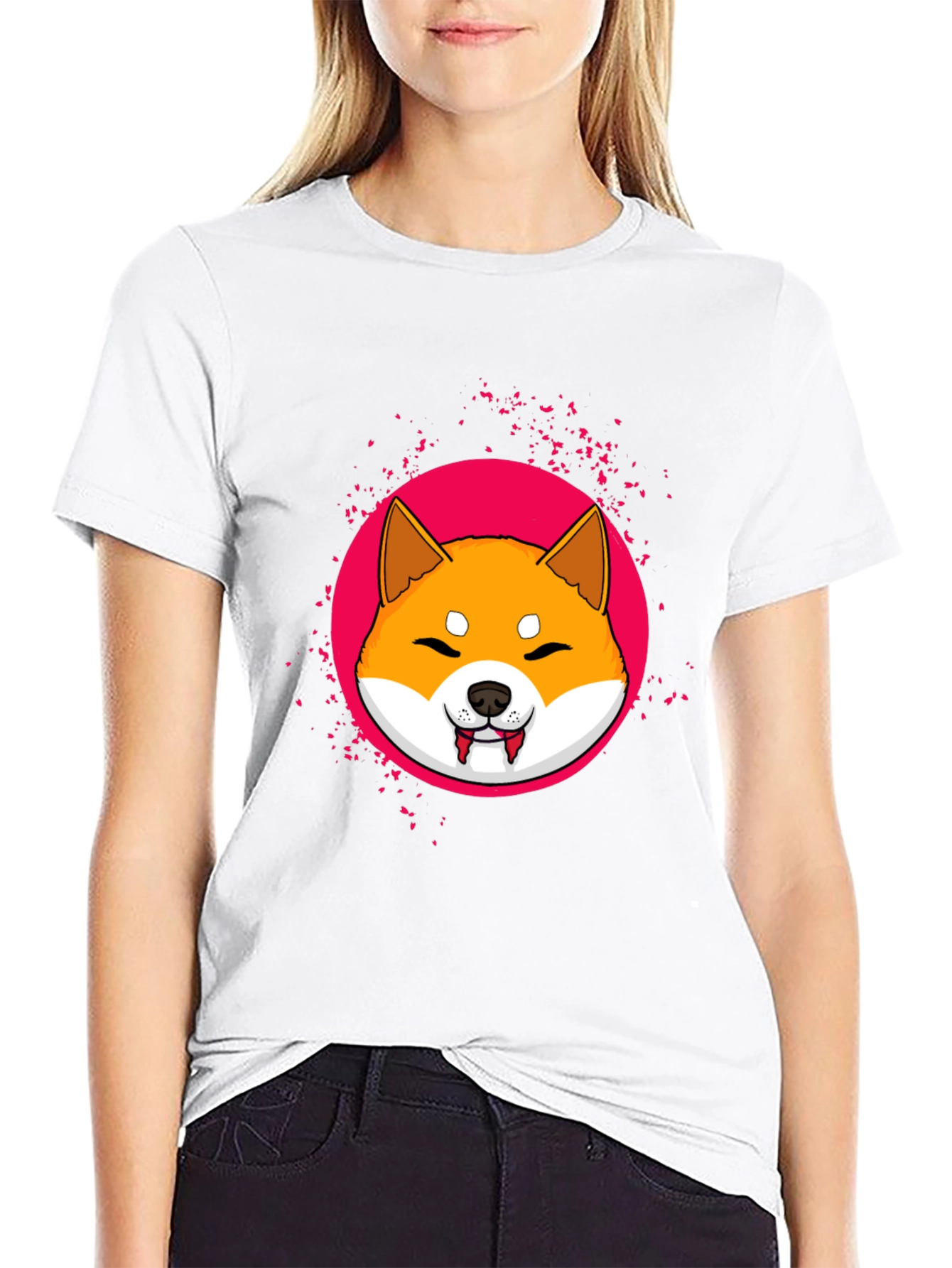 Shiba Inu Vampire T-Shirt - Cute Graphic Tee