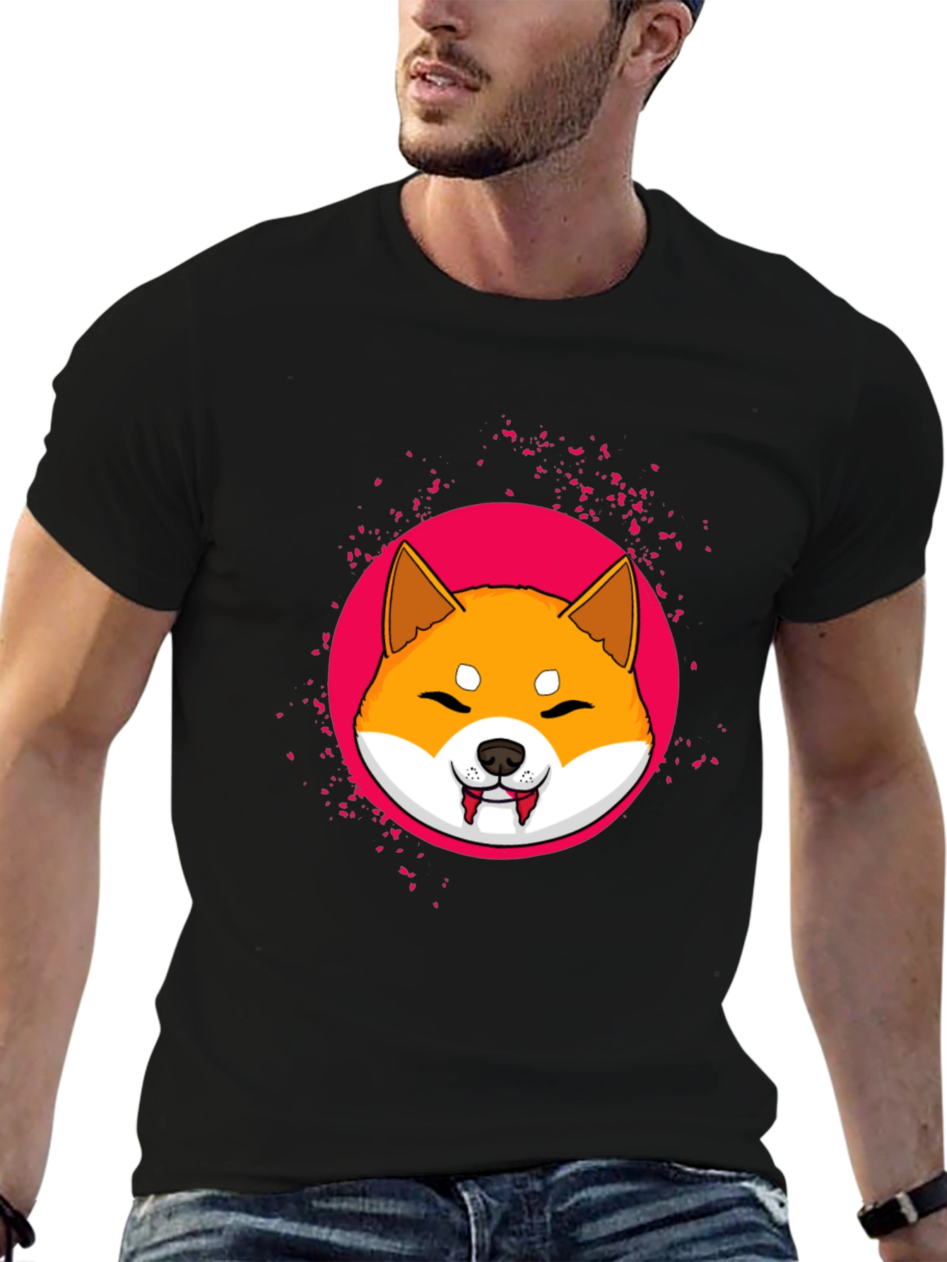 Shiba Inu Vampire T-Shirt - Cute Graphic Tee