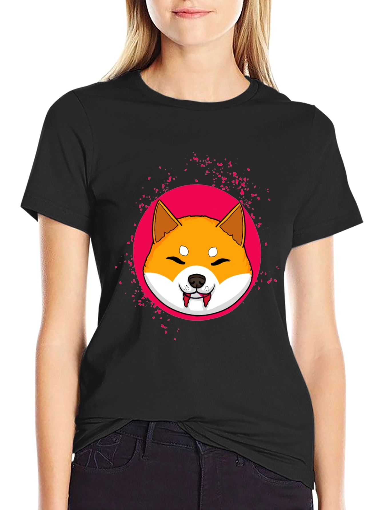 Shiba Inu Vampire T-Shirt - Cute Graphic Tee