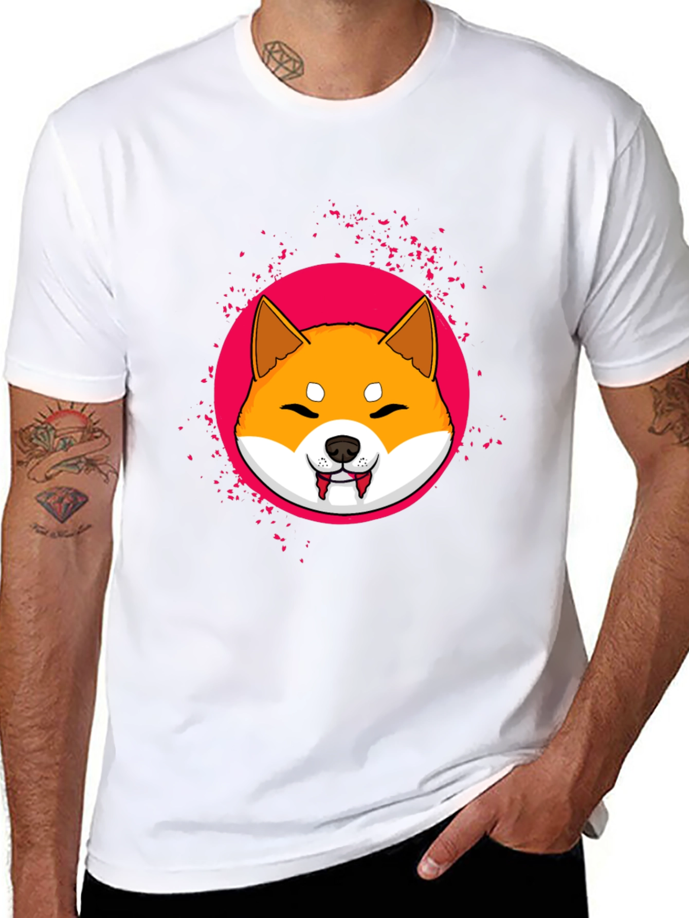Shiba Inu Vampire T-Shirt - Cute Graphic Tee