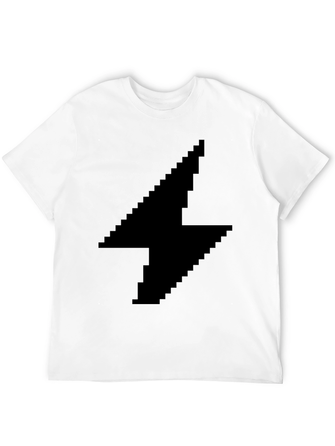 Pixel Lightning Bolt Black T-Shirt