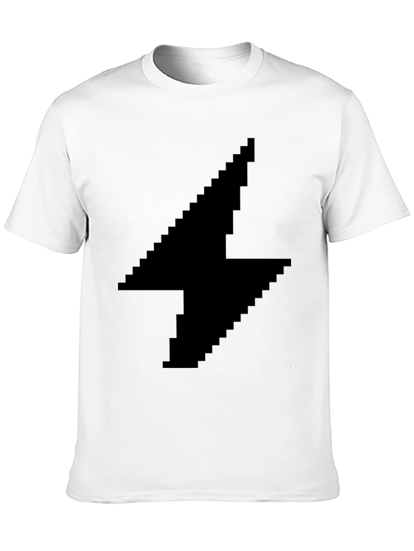 Pixel Lightning Bolt Black T-Shirt