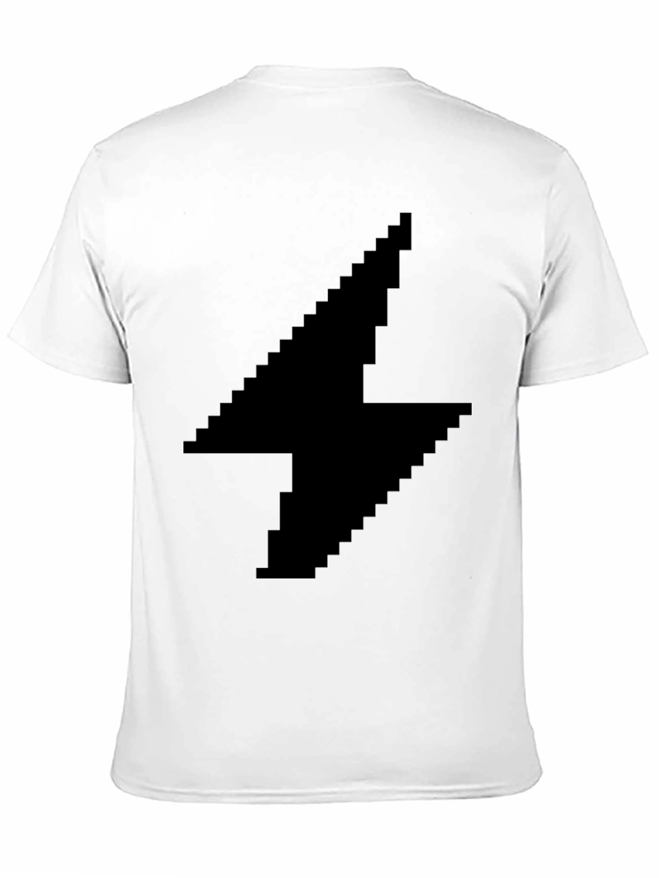 Pixel Lightning Bolt Black T-Shirt