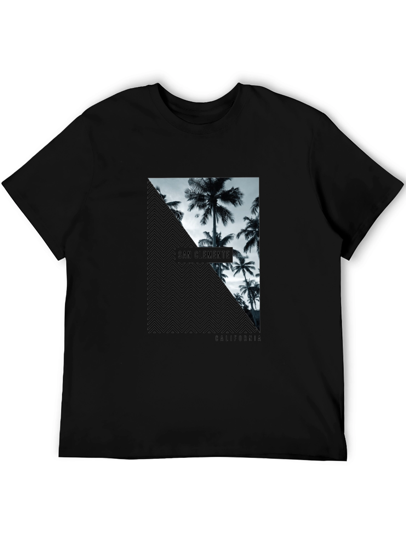 San Clemente California Graphic Tee - Black