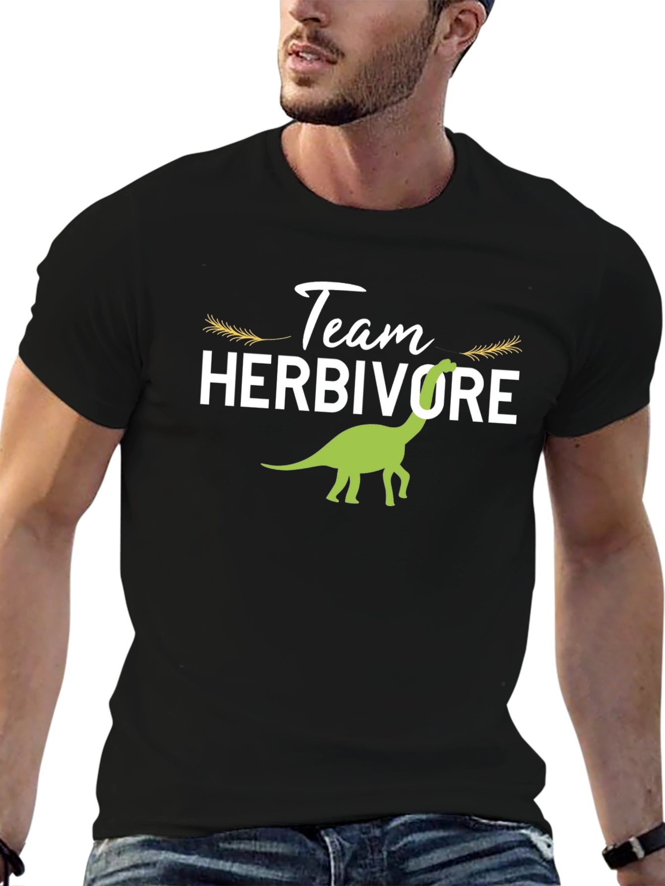 Team Herbivore T-Shirt - Vegetarian Dinosaur Tee