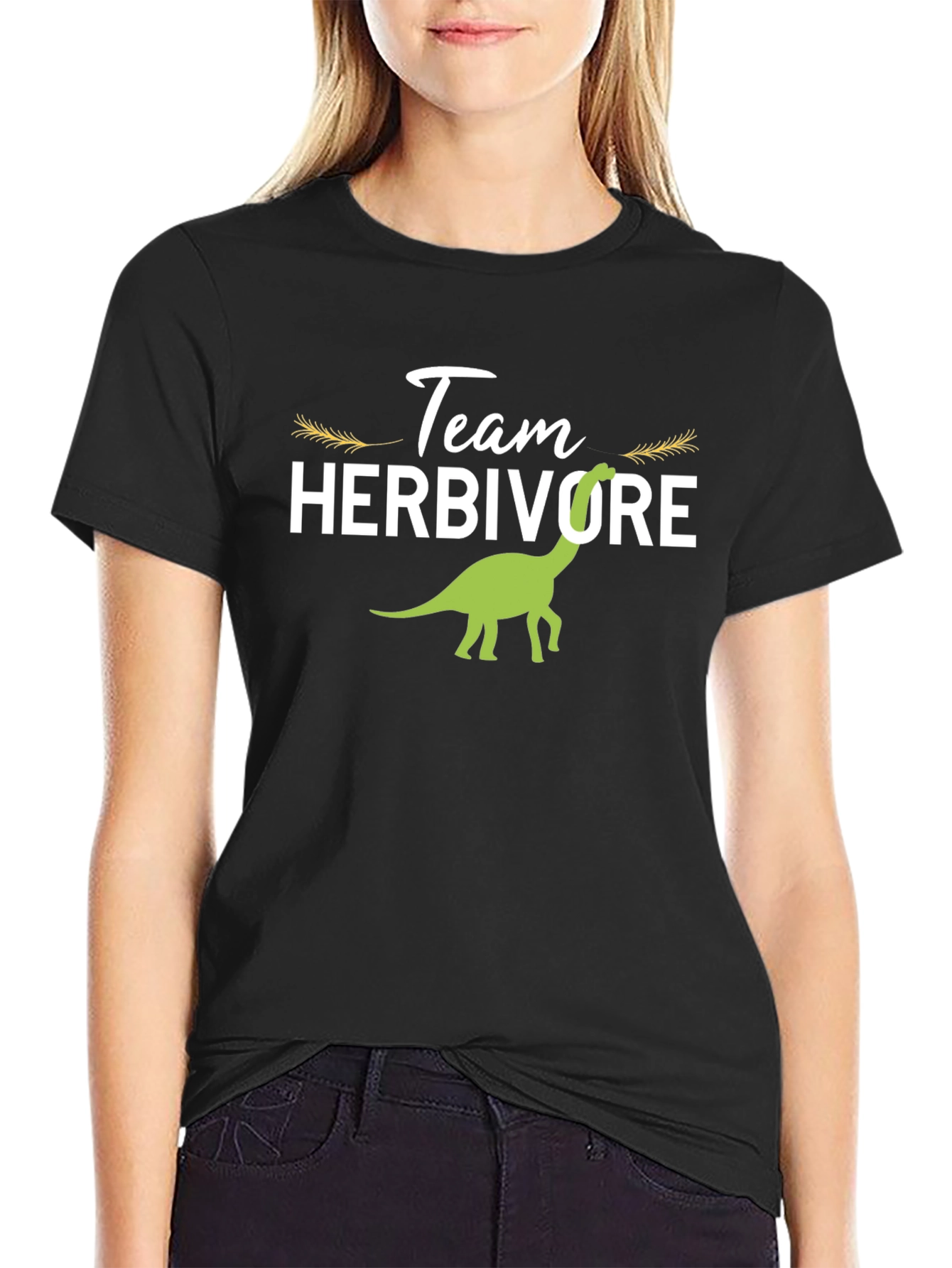 Team Herbivore T-Shirt - Vegetarian Dinosaur Tee