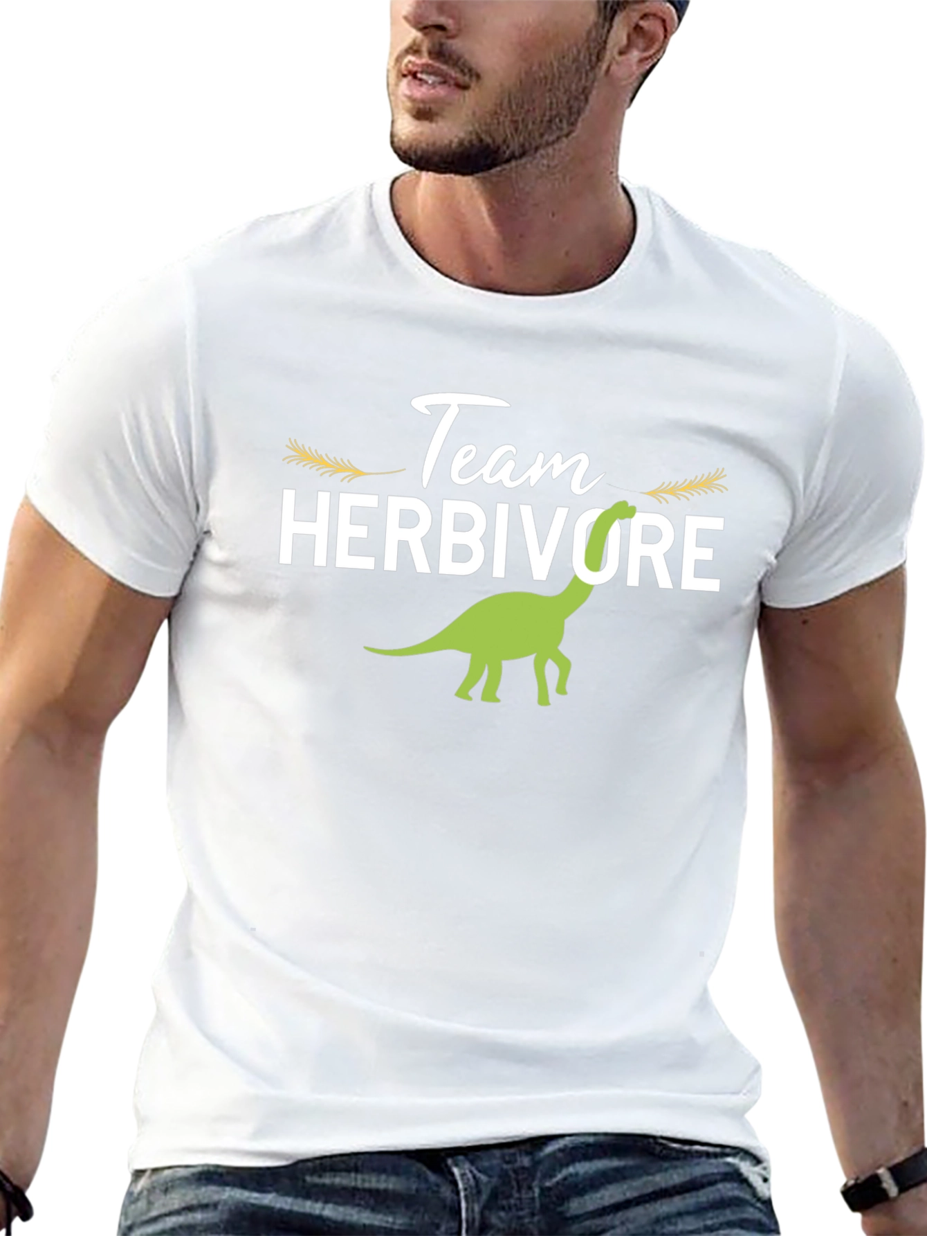 Team Herbivore T-Shirt - Vegetarian Dinosaur Tee