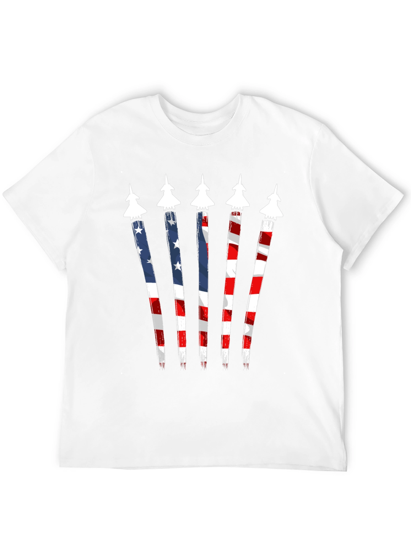 American Flag Fighter Jet Graphic Tee