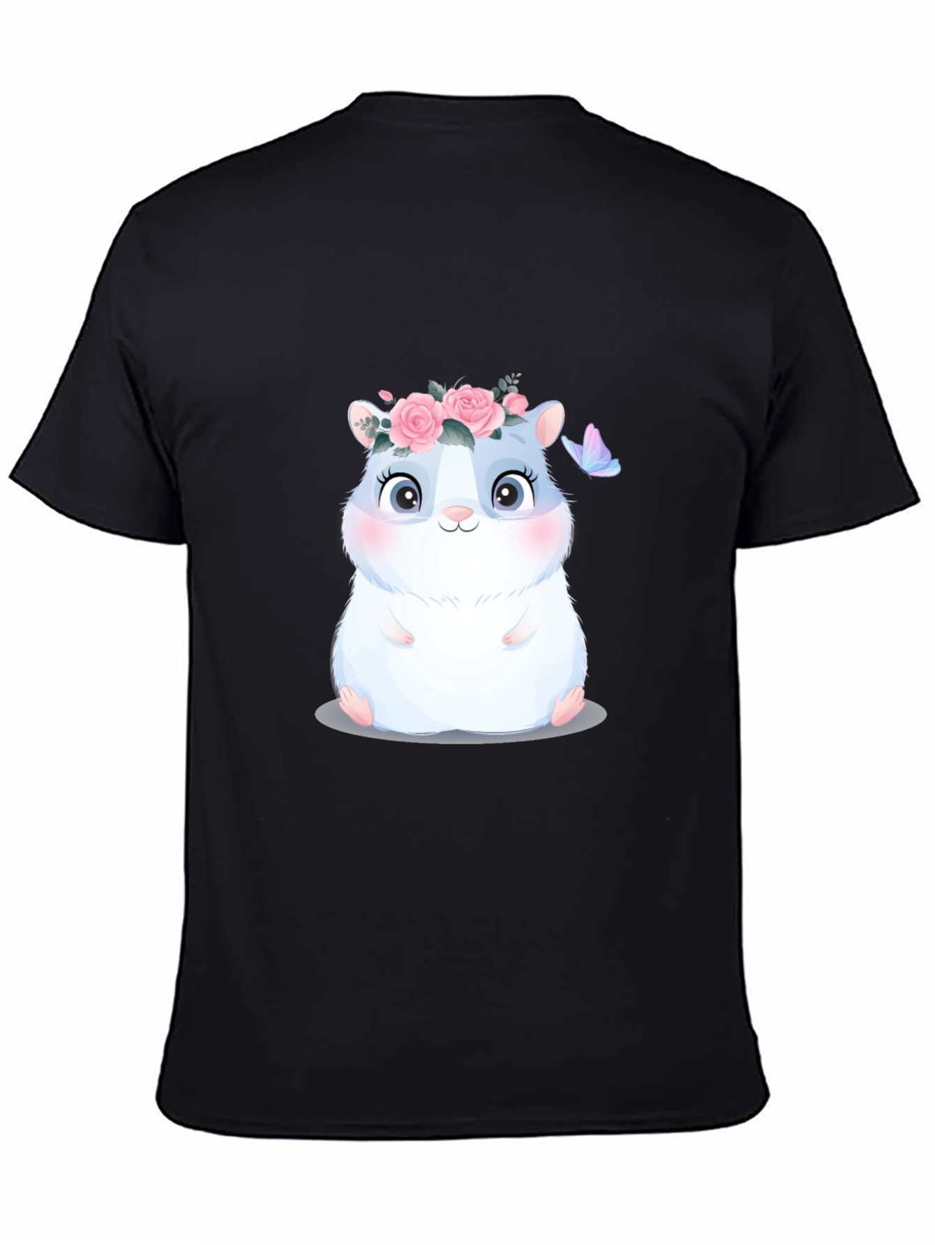 Cute Hamster in Flower Crown T-Shirt