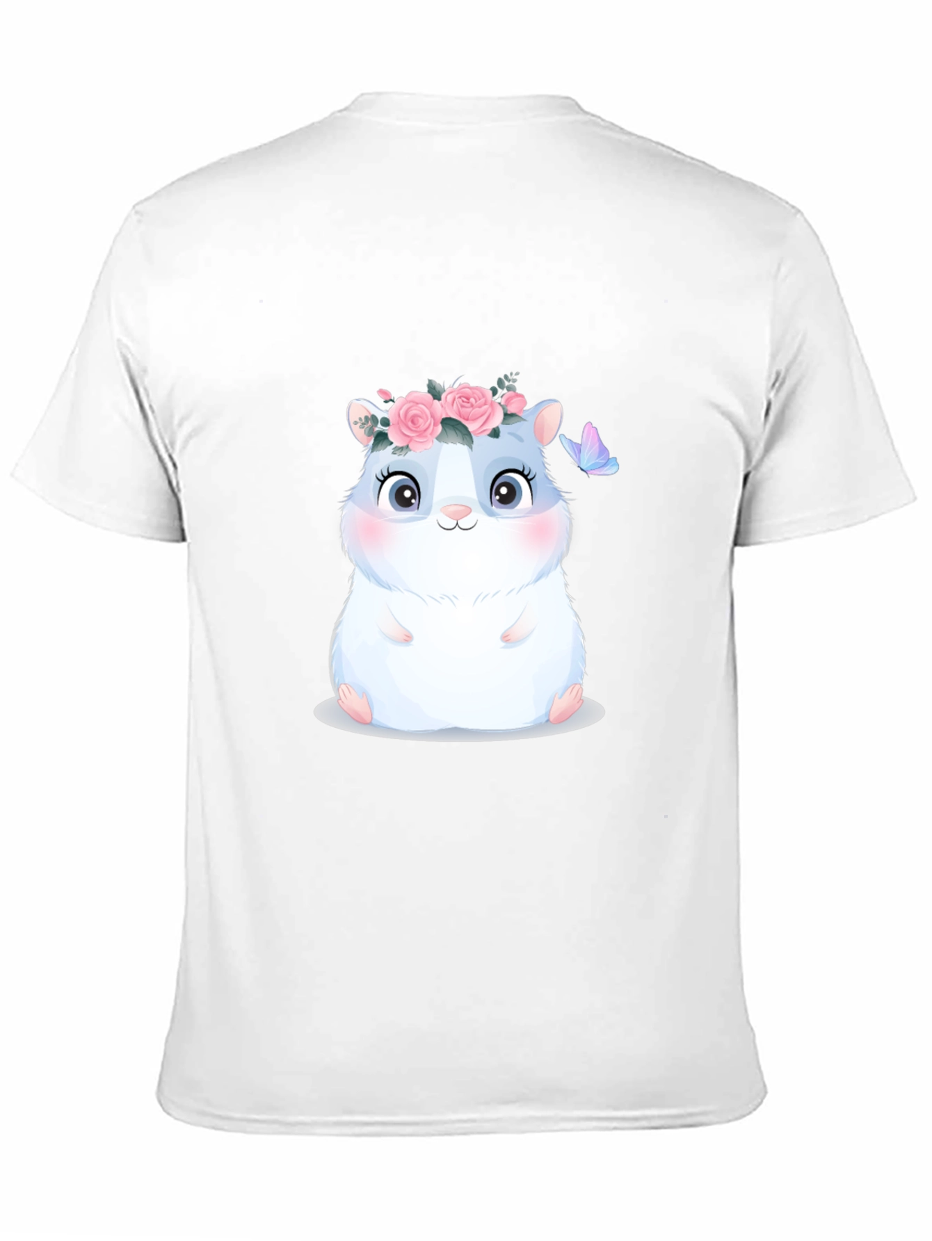 Cute Hamster in Flower Crown T-Shirt