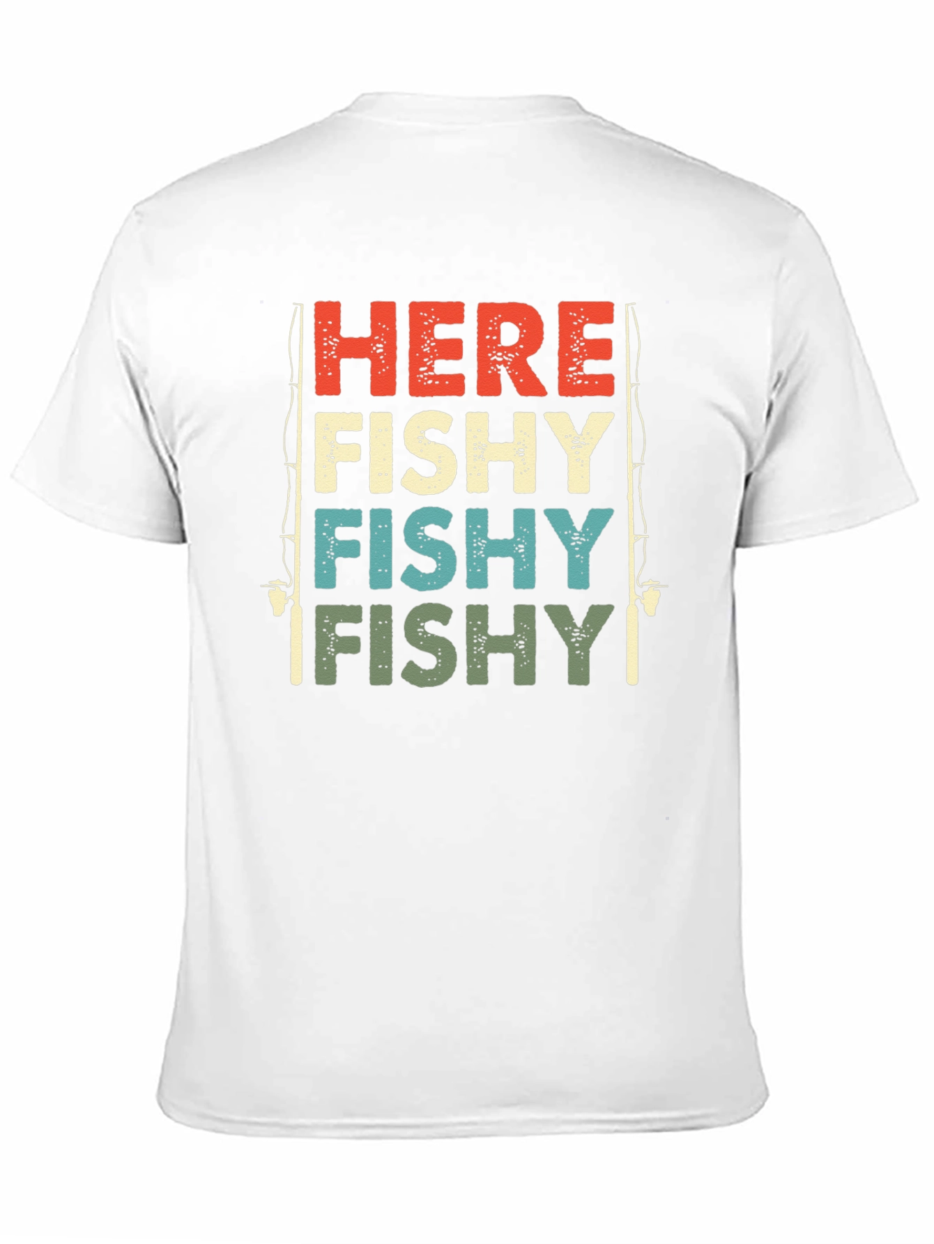 Here Fishy Fishy Fishing T-Shirt - Retro Style