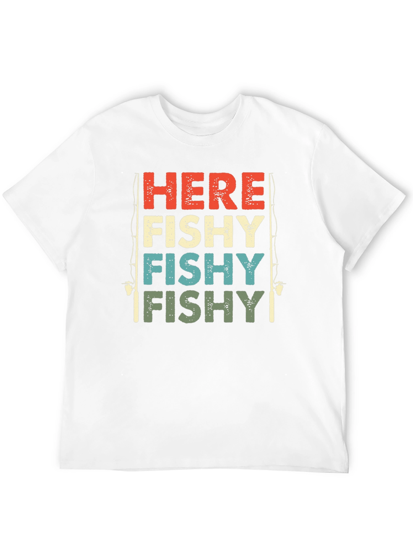Here Fishy Fishy Fishing T-Shirt - Retro Style
