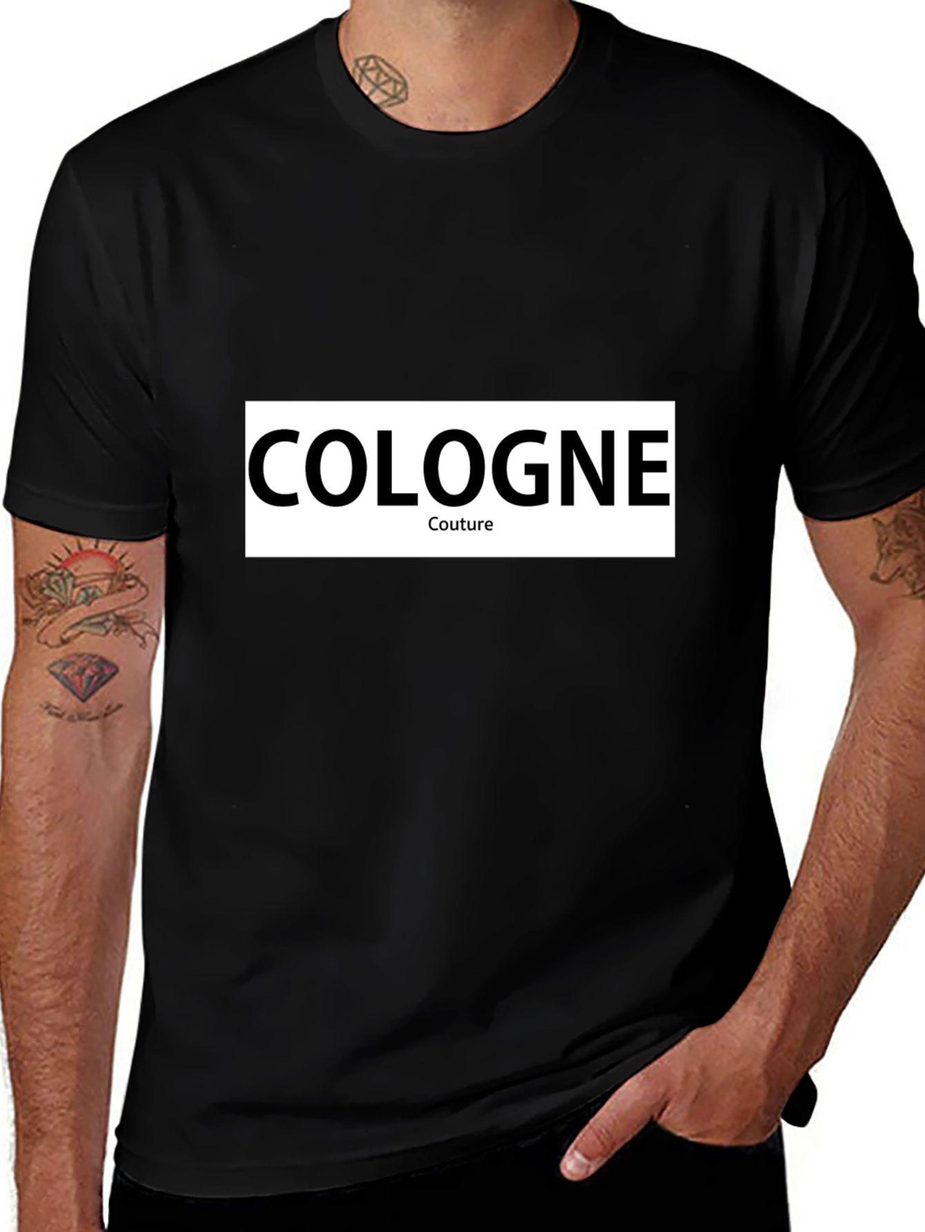 Cologne Couture Black Graphic Tee