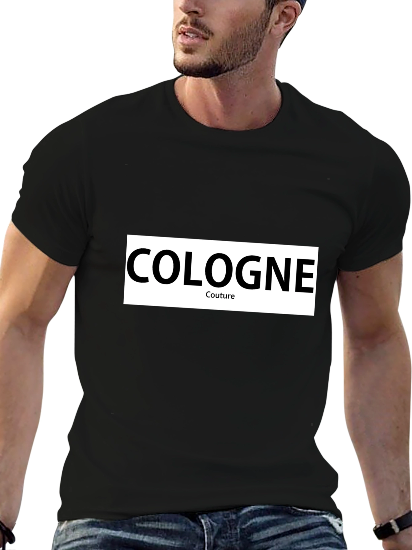 Cologne Couture Black Graphic Tee